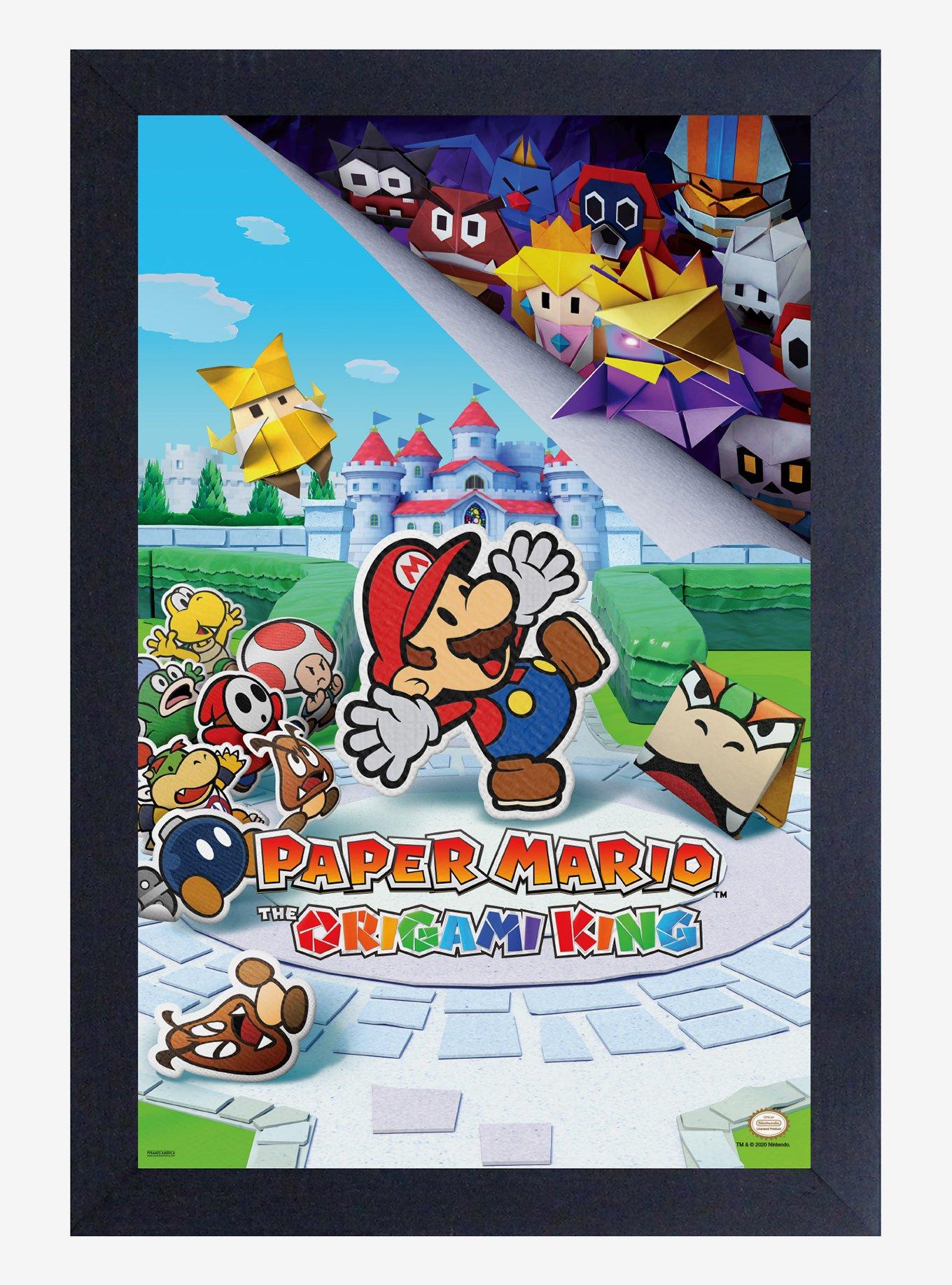 Paper Mario Origami King Framed Poster, , hi-res