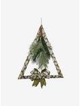 Fabric Green Triangle Wreath With Foliage, , hi-res