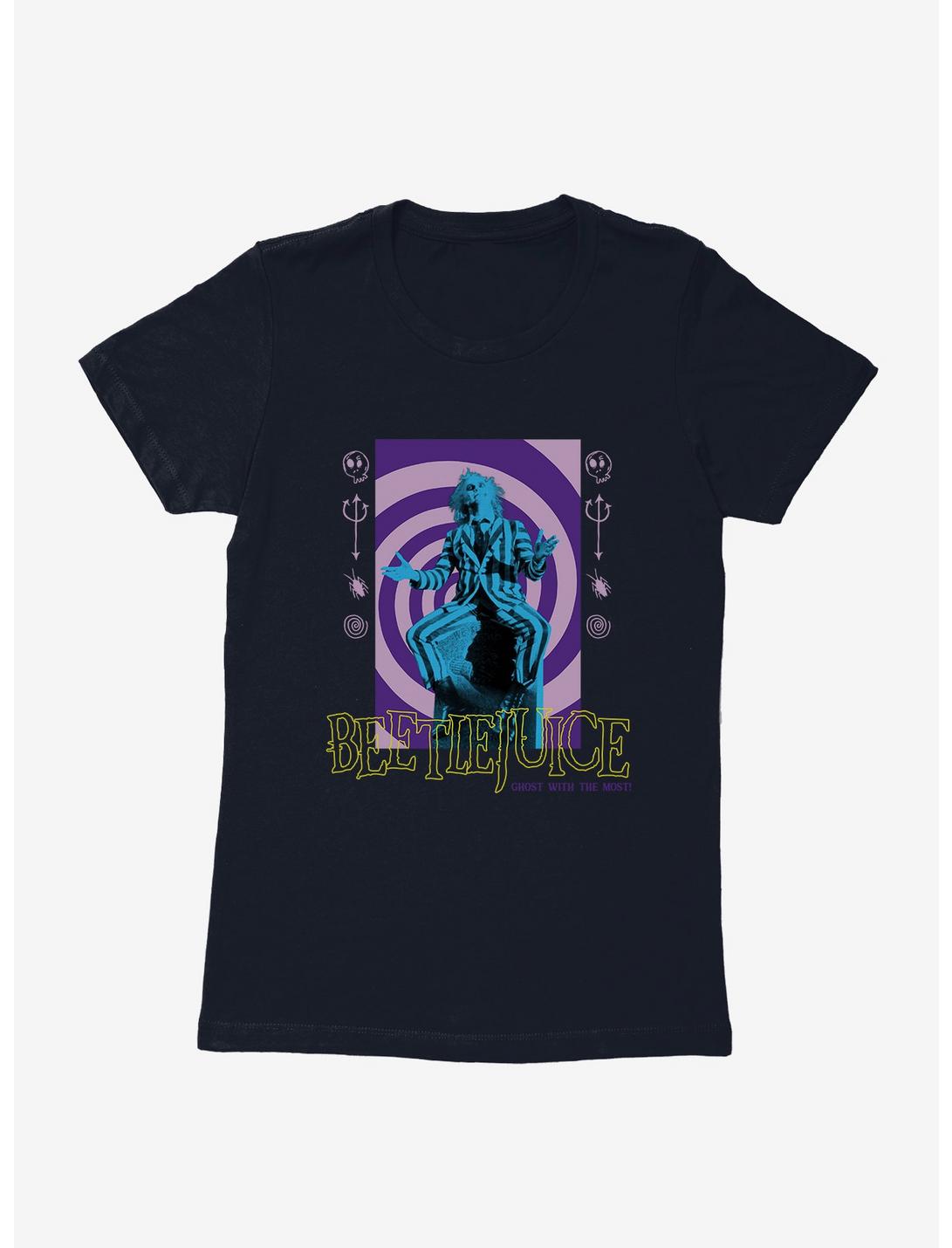 Beetlejuice Swirl Womens T-Shirt, MIDNIGHT NAVY, hi-res
