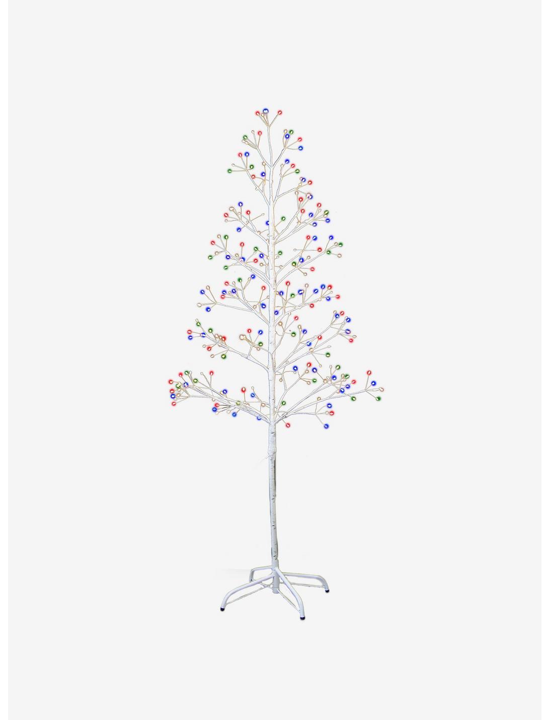 White Birch With Multi-Color 8-Function Lights Five Ft Twig Tree, , hi-res