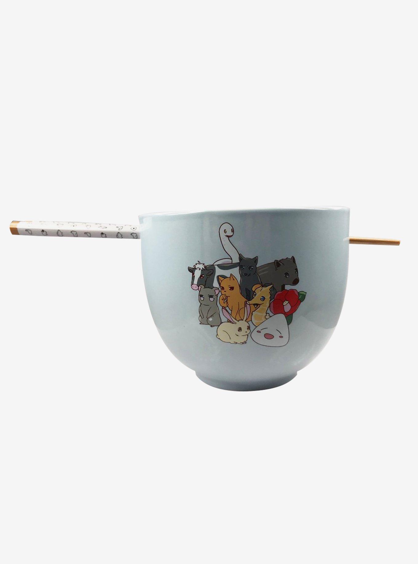 Fruits Basket Zodiac Form Ramen Bowl With Chopsticks, , hi-res
