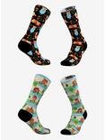 Plus Size Cup Of Corgi And Teddy-Ous Commute Socks 2 Pair, , hi-res