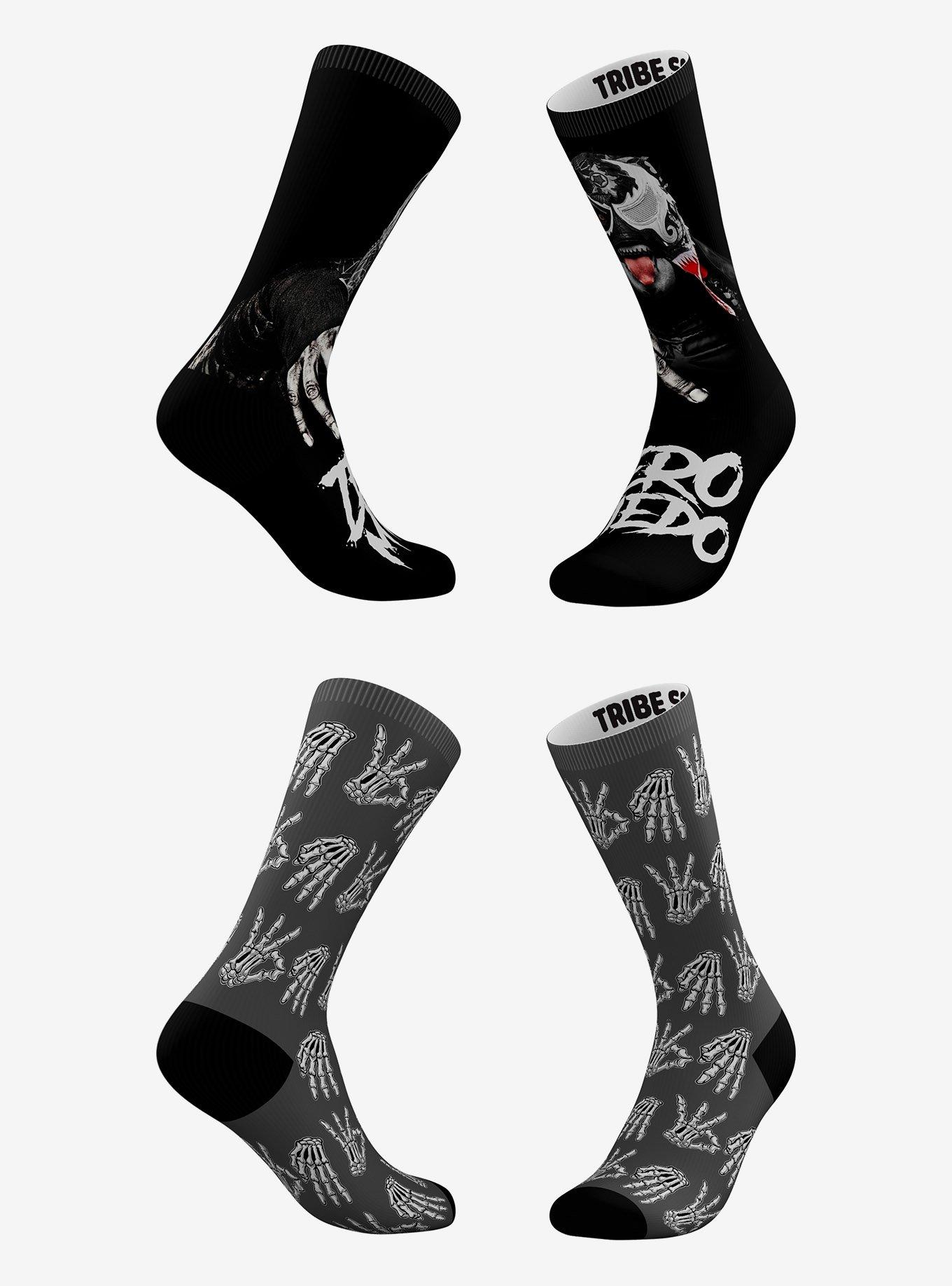 Penta Zero M And Zero Miedo Skeleton Hands Socks 2 Pk, , hi-res