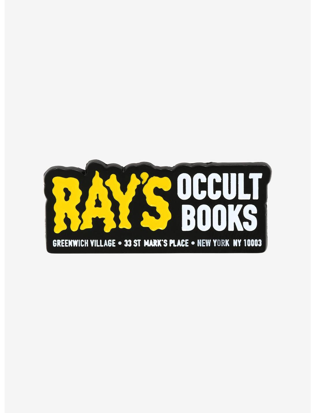 Ghostbusters II Ray's Occult Books Logo Enamel Pin - BoxLunch Exclusive, , hi-res