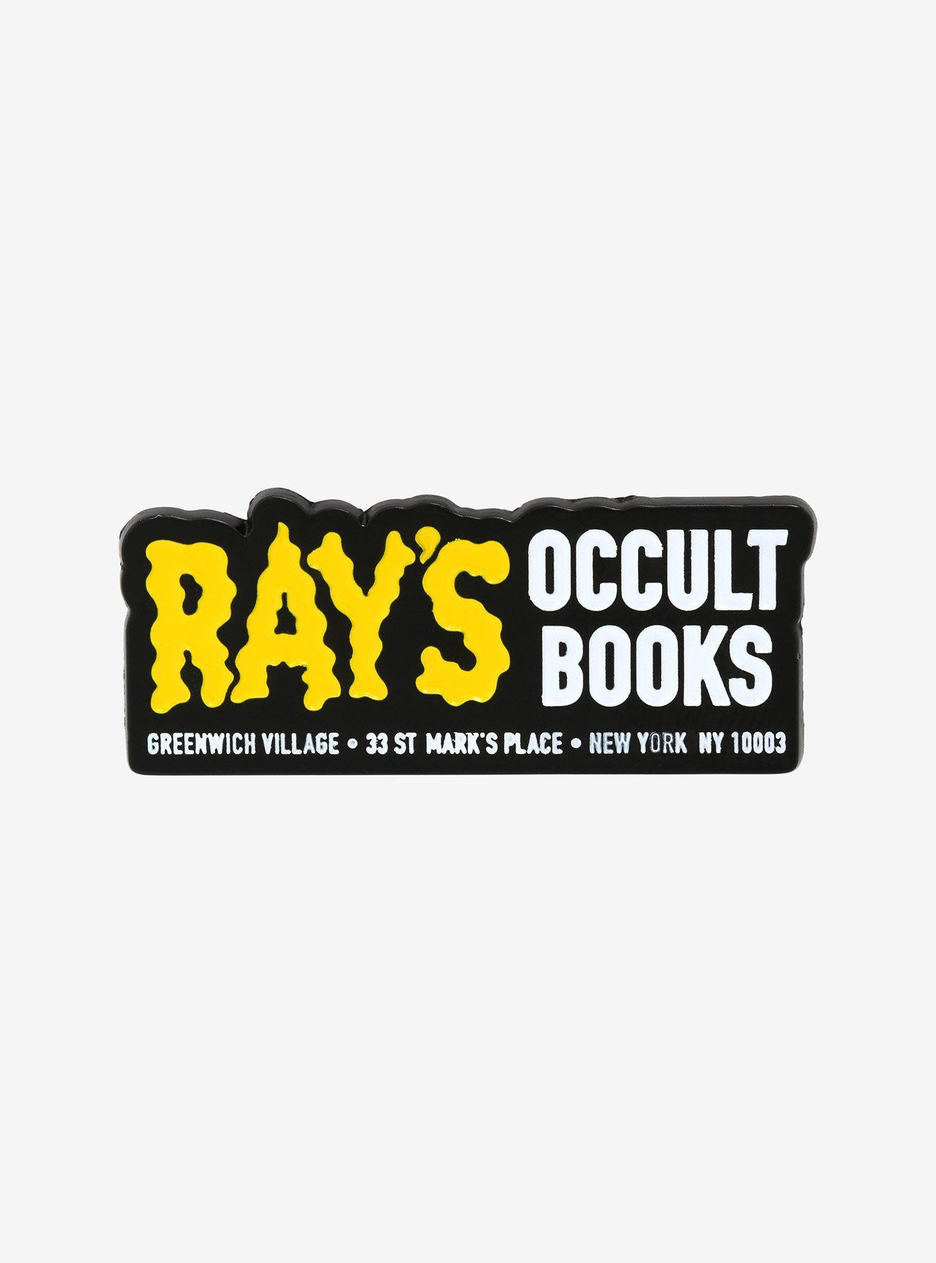 Ghostbusters II Ray's Occult Books Logo Enamel Pin - BoxLunch Exclusive, , hi-res