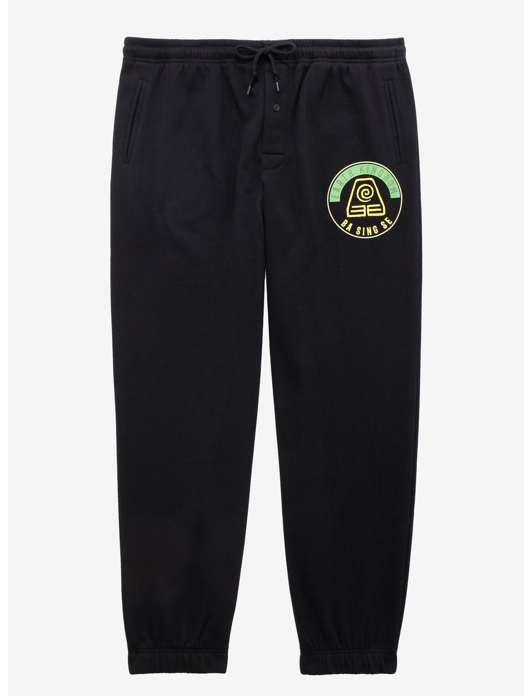 Avatar: The Last Airbender Earth Kingdom Joggers - BoxLunch Exclusive, BLACK, hi-res