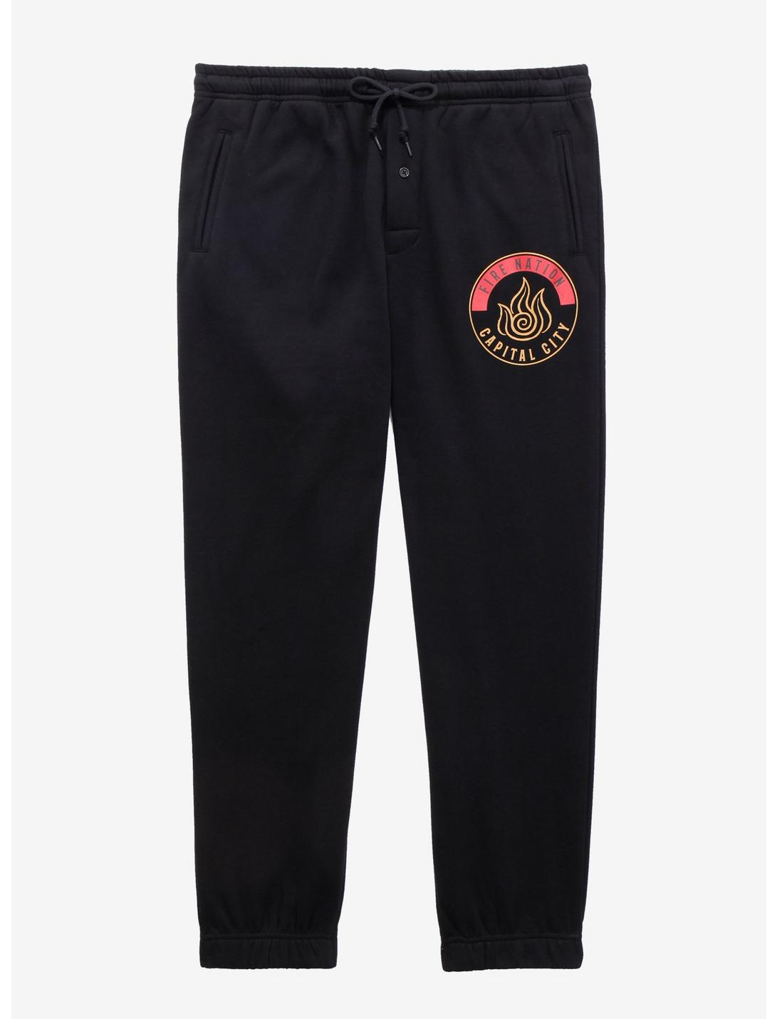 Avatar: The Last Airbender Fire Nation Joggers - BoxLunch Exclusive, BLACK, hi-res