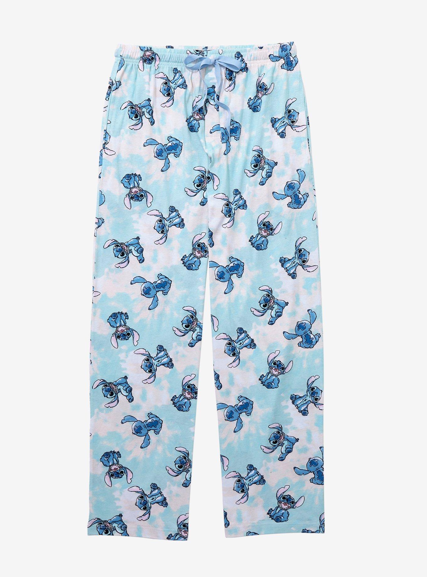 Disney Lilo & Stitch Stitch Expressions Sleep Pants - BoxLunch Exclusive, LIGHT BLUE WASH, hi-res
