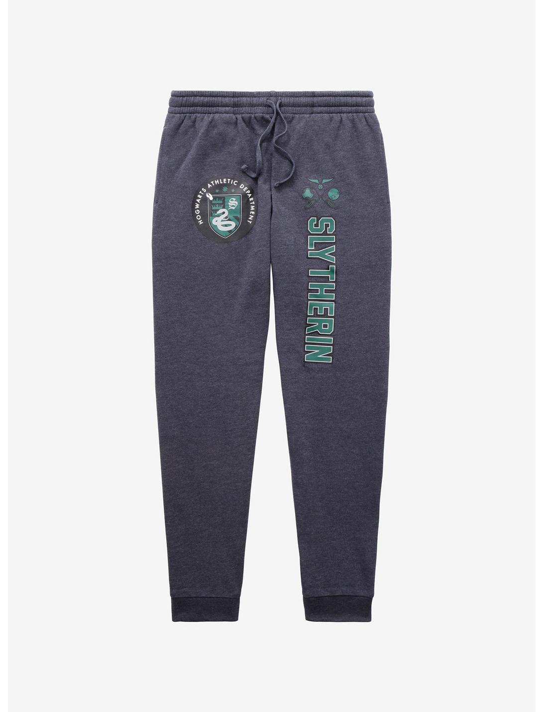 Harry Potter Hogwarts Athletic Department Slytherin Joggers - BoxLunch Exclusive, HEATHER  CHARCOAL, hi-res