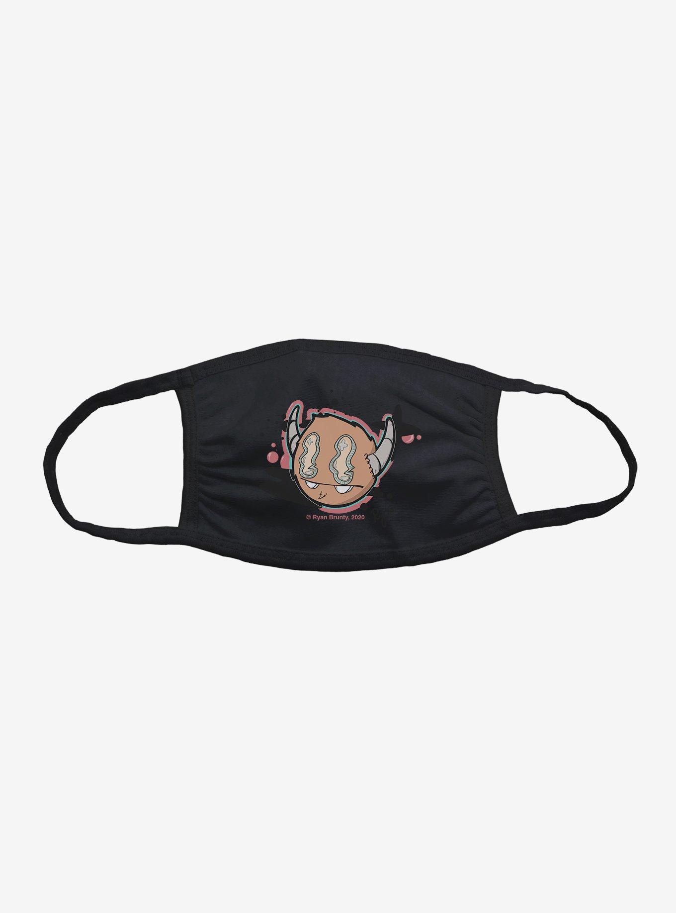 Depressed Monsters Long Drawn Face Mask, , hi-res