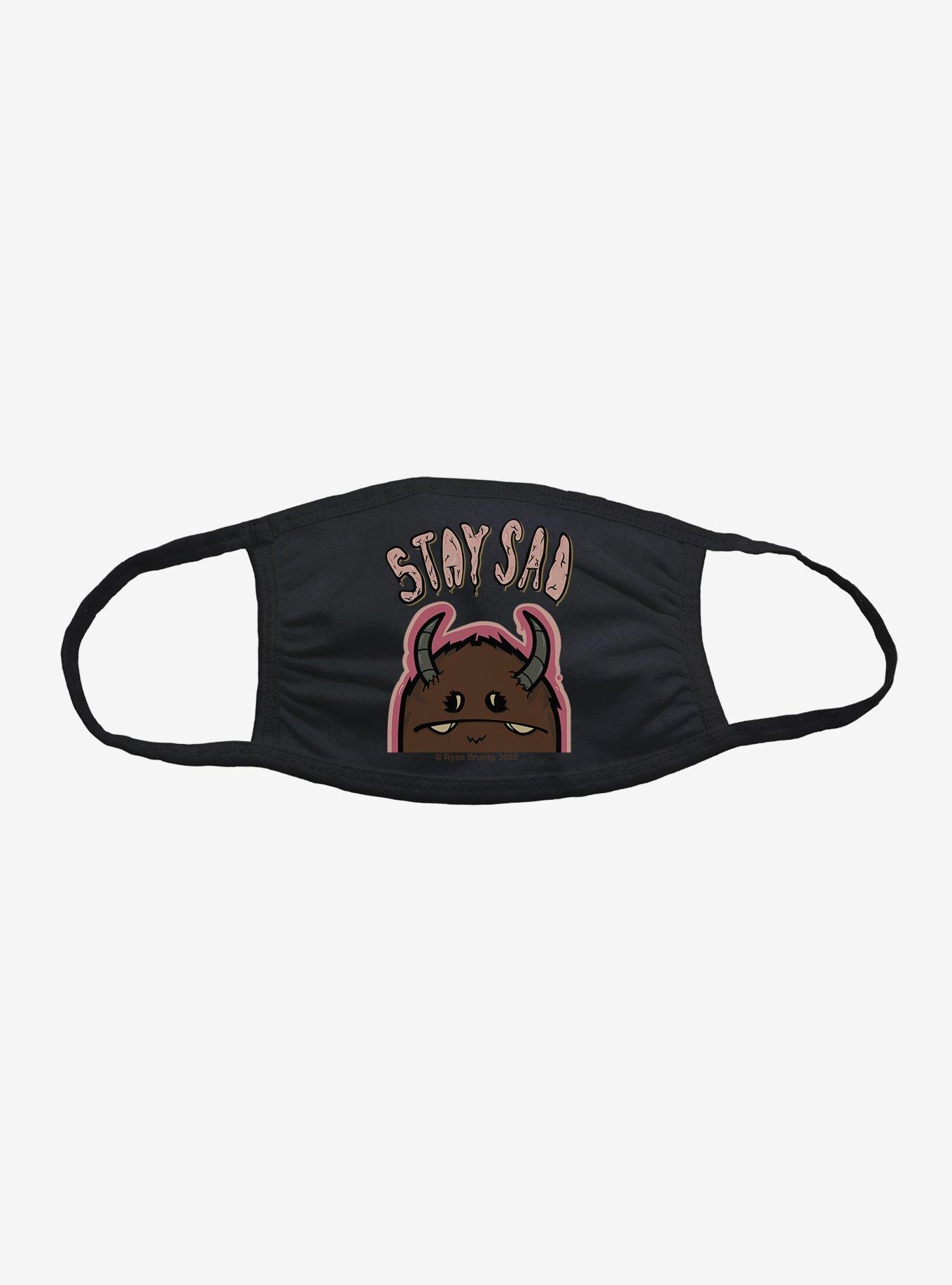 Depressed Monsters Stay Sad Face Mask, , hi-res