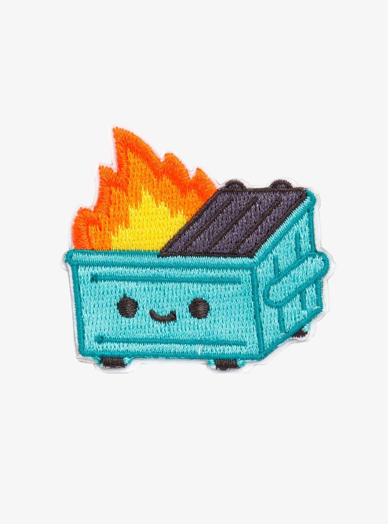 100% Soft Dumpster Fire Patch, , hi-res