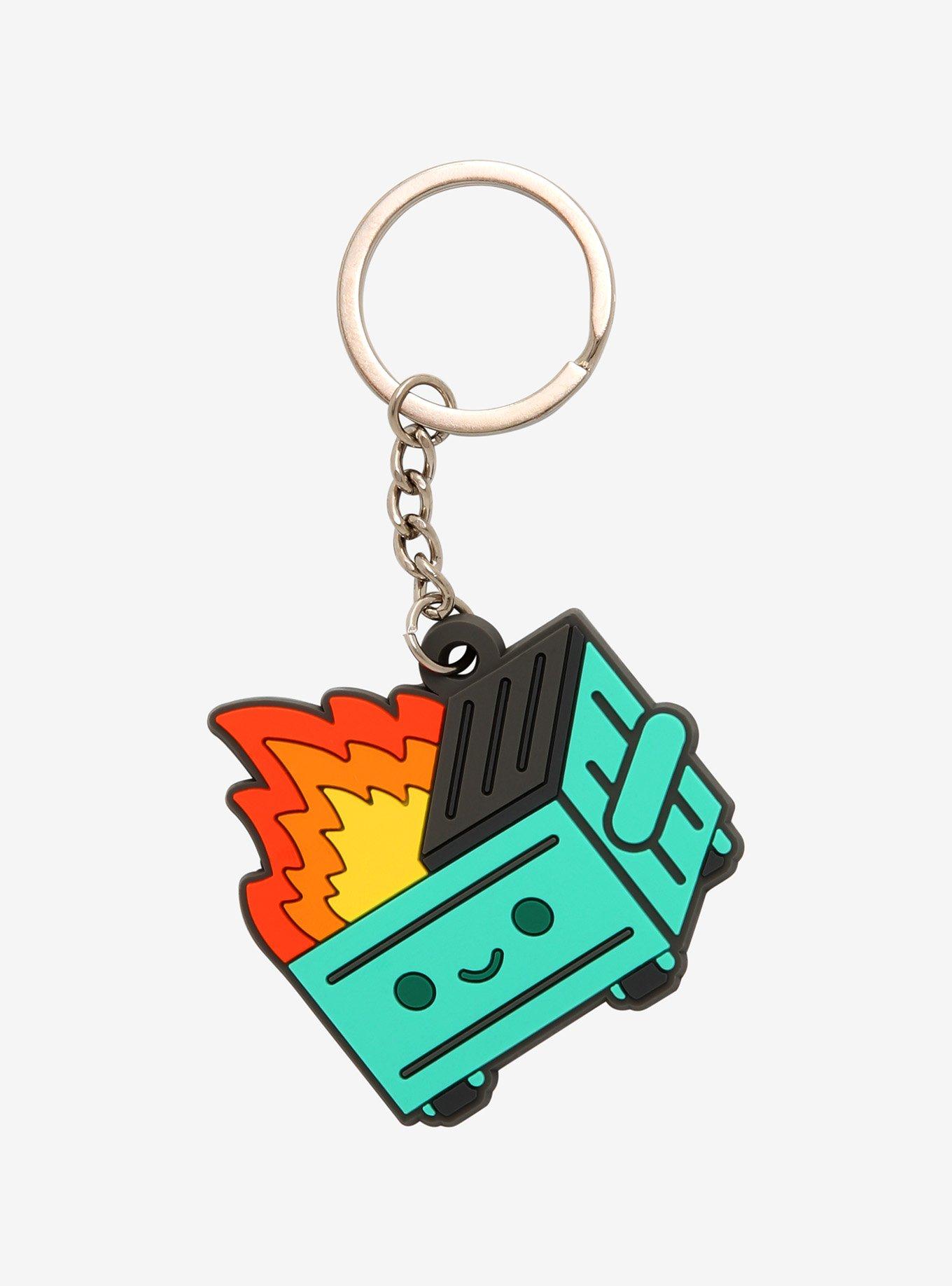 100% Soft Dumpster Fire Key Chain, , hi-res