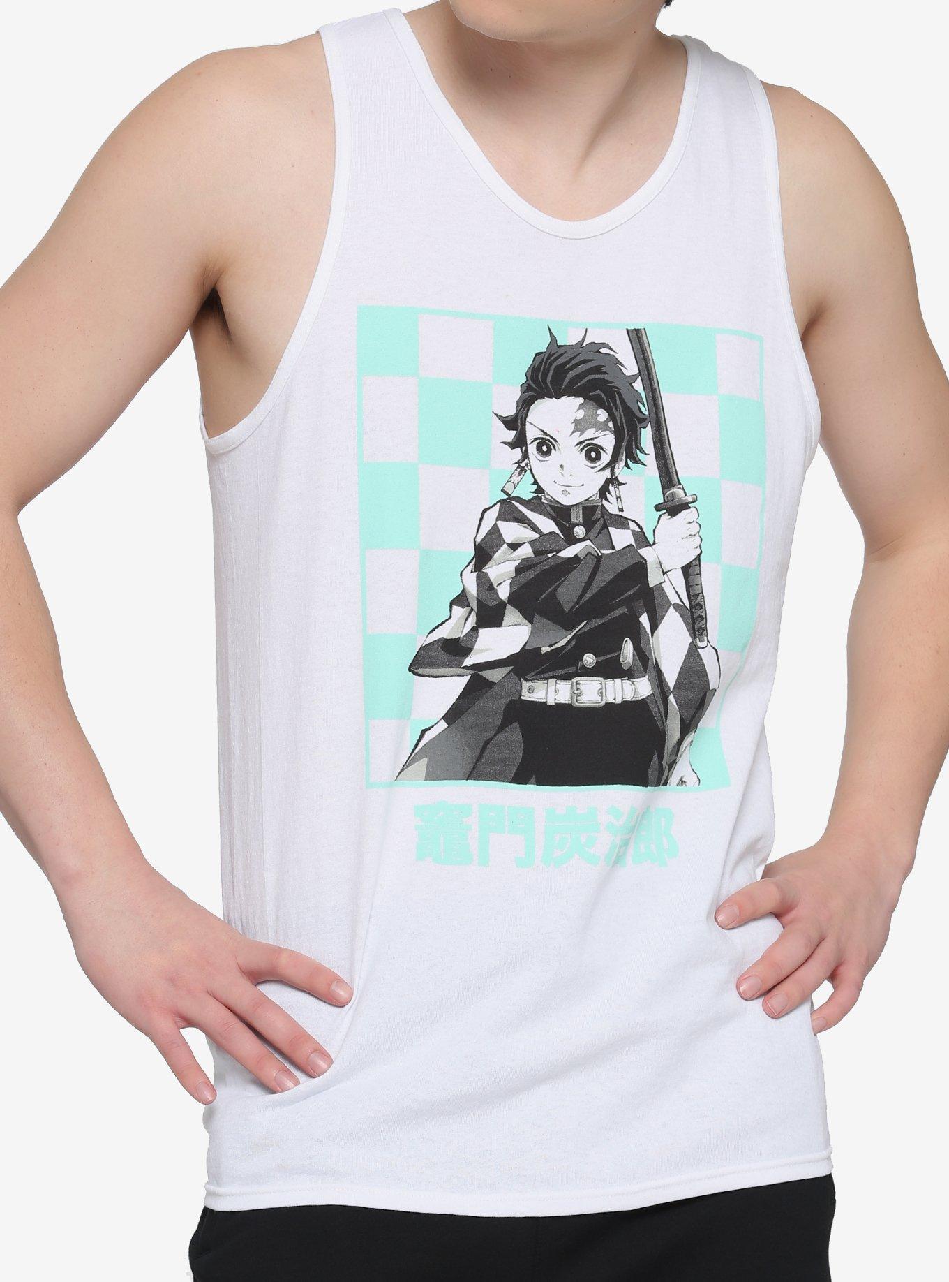 Demon Slayer: Kimetsu No Yaiba Tanjiro Checkered Tank Top, MULTI, hi-res
