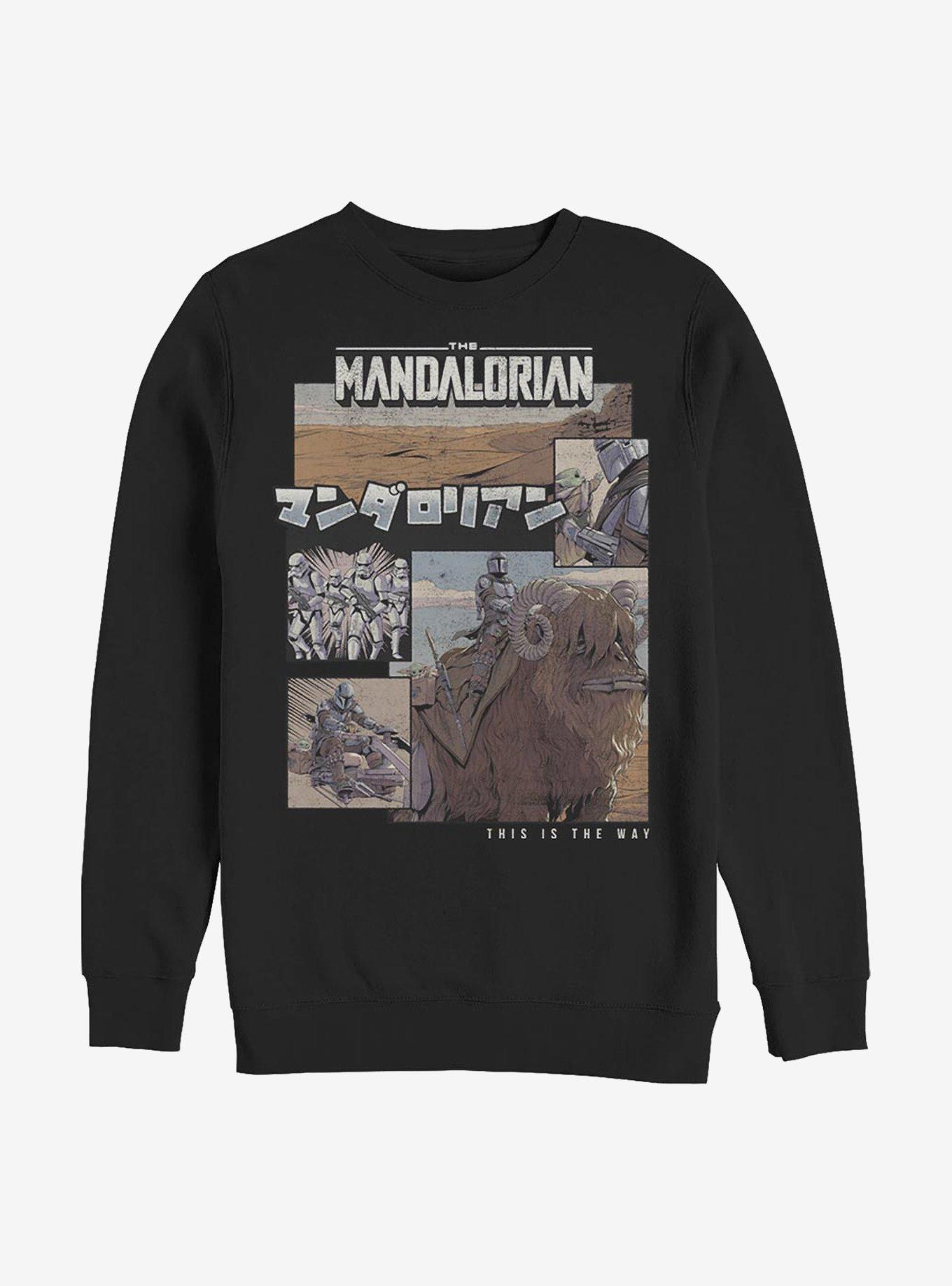 Star Wars The Mandalorian Comic Japanese Text Sweatshirt, , hi-res