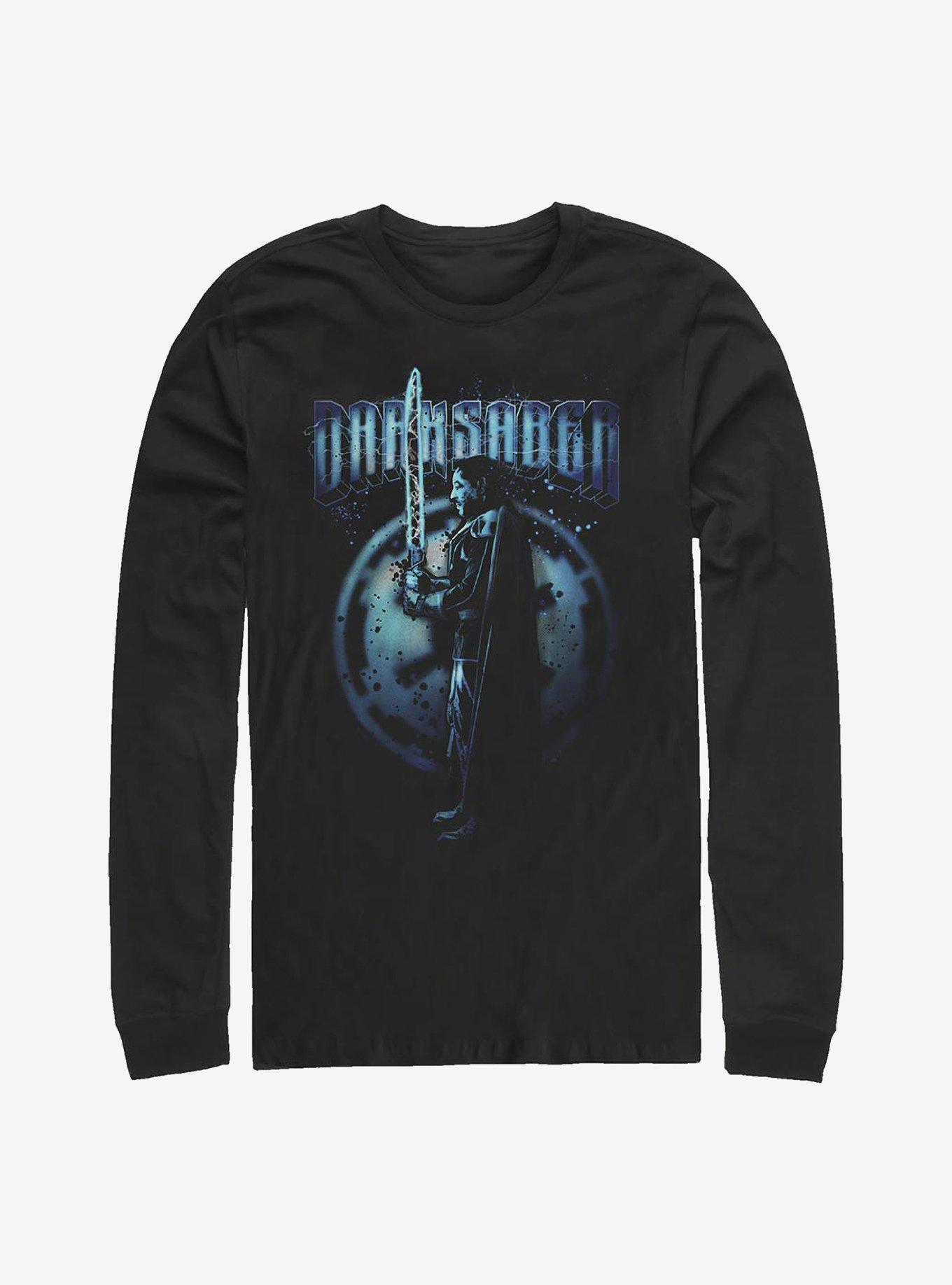 Star Wars The Mandalorian Held Aloft Long-Sleeve T-Shirt, BLACK, hi-res