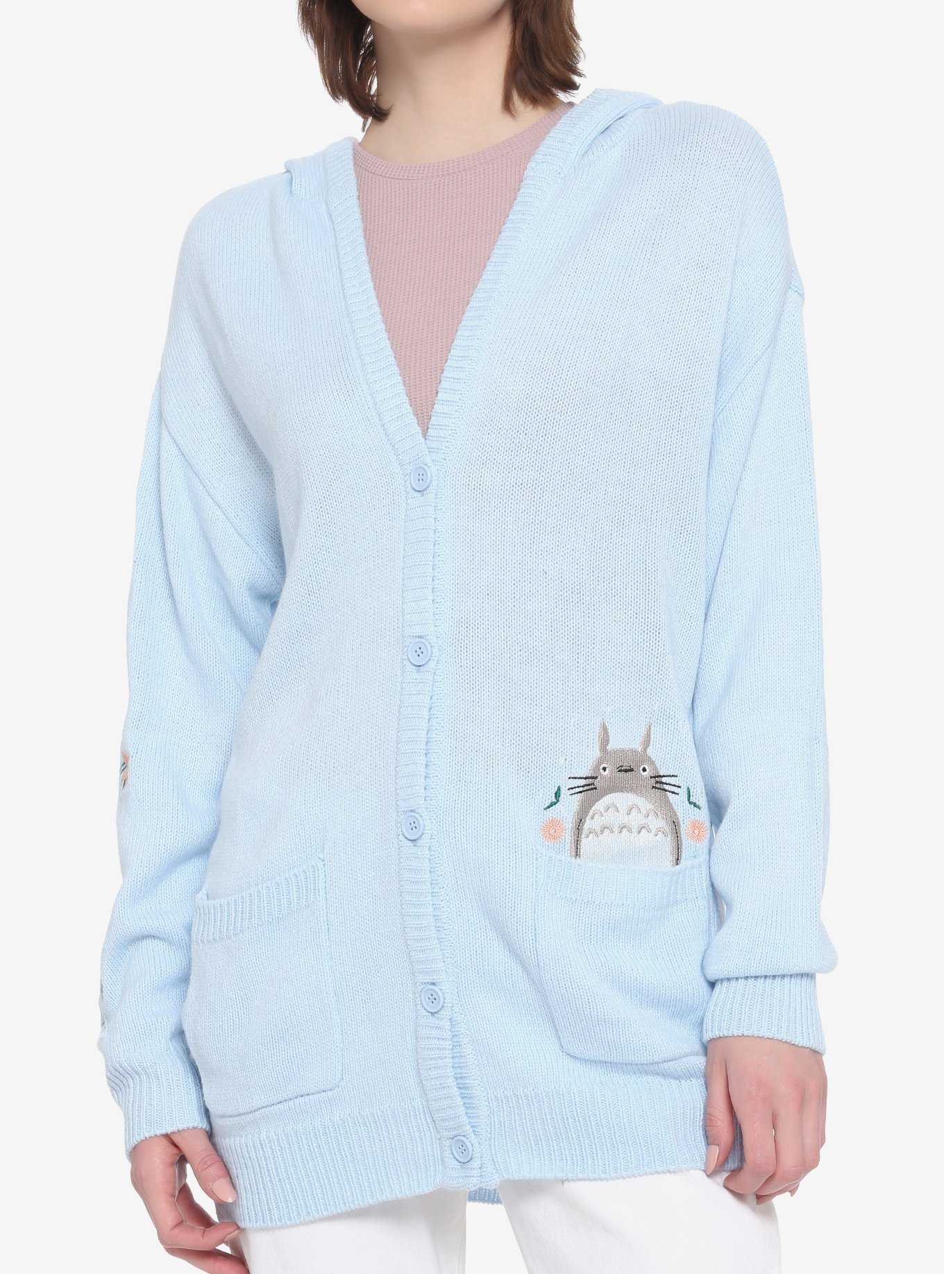 Studio Ghibli My Neighbor Totoro Embroidered Hooded Girls Cardigan, , hi-res