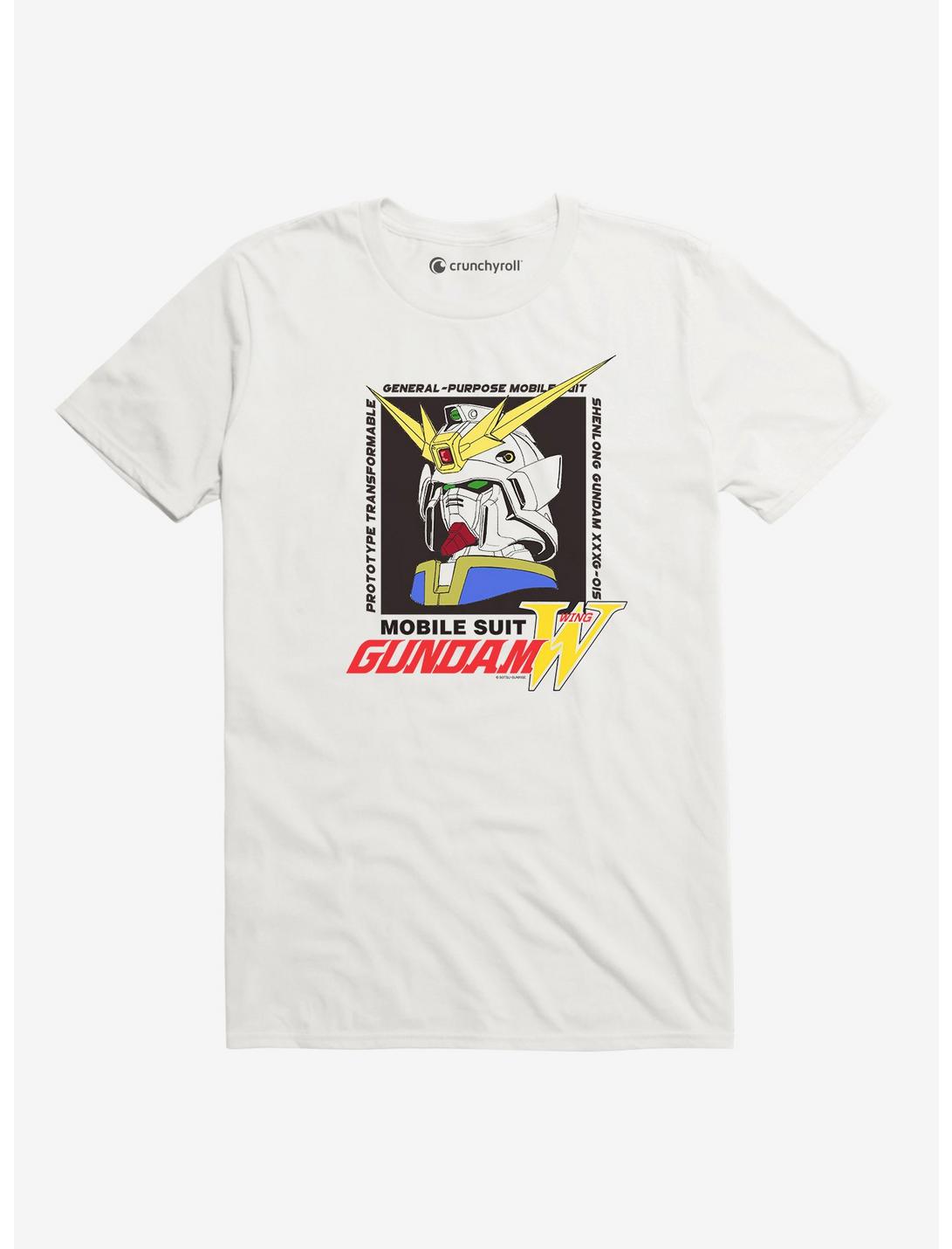 Mobile Suit Gundam Wing Graphic Crew T-Shirt, WHITE, hi-res