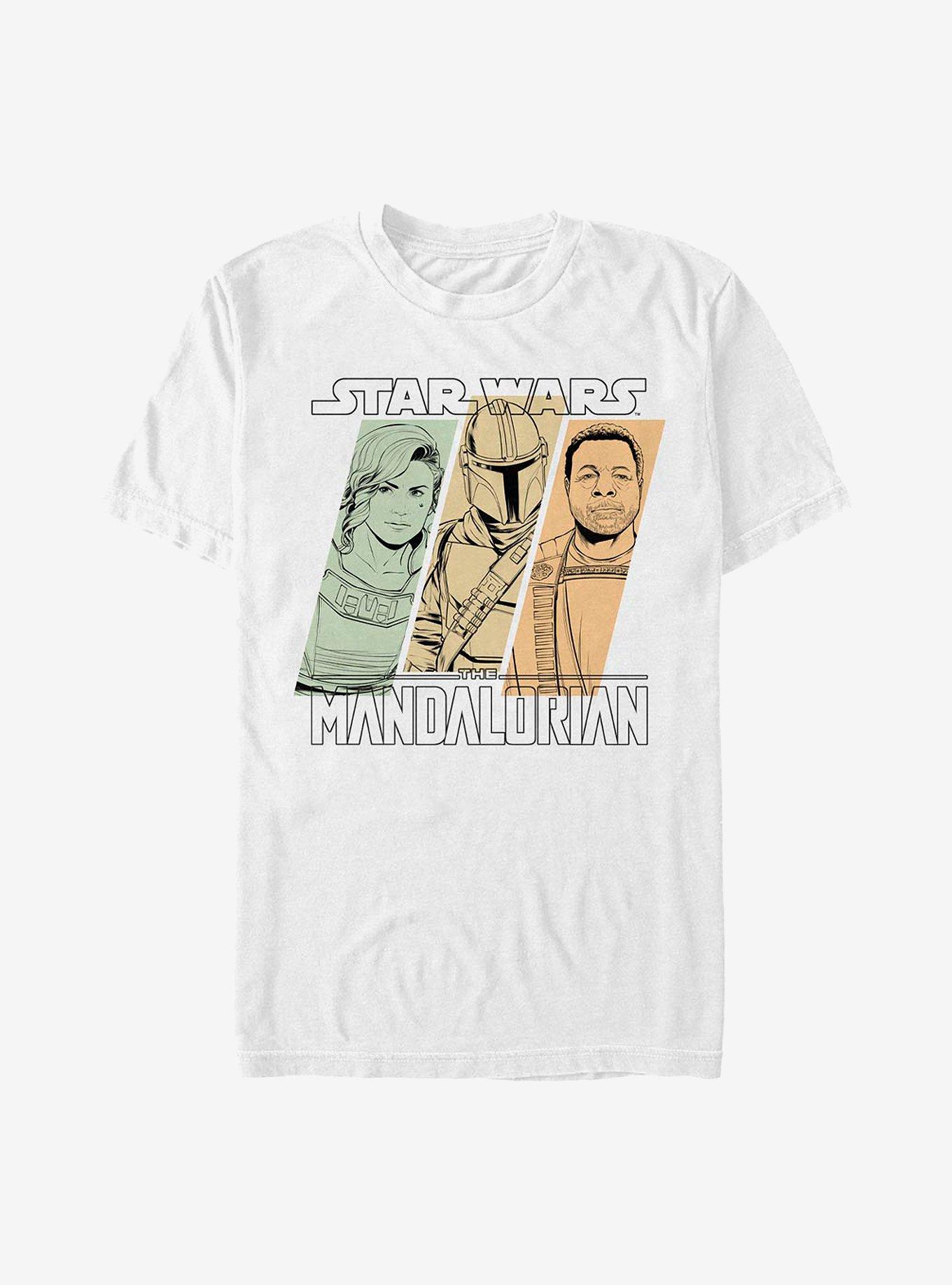 Star Wars The Mandalorian Mando Team T-Shirt, WHITE, hi-res