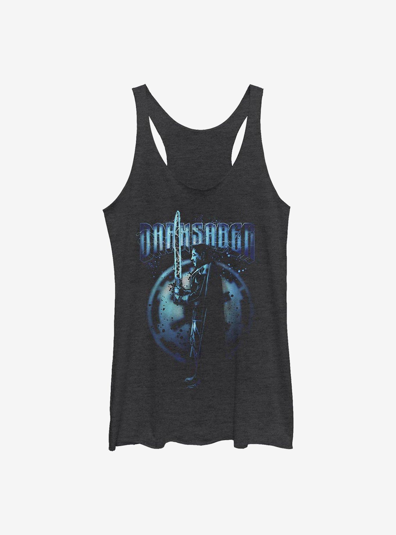 Star Wars The Mandalorian Held Aloft Womens Tank Top, BLK HTR, hi-res