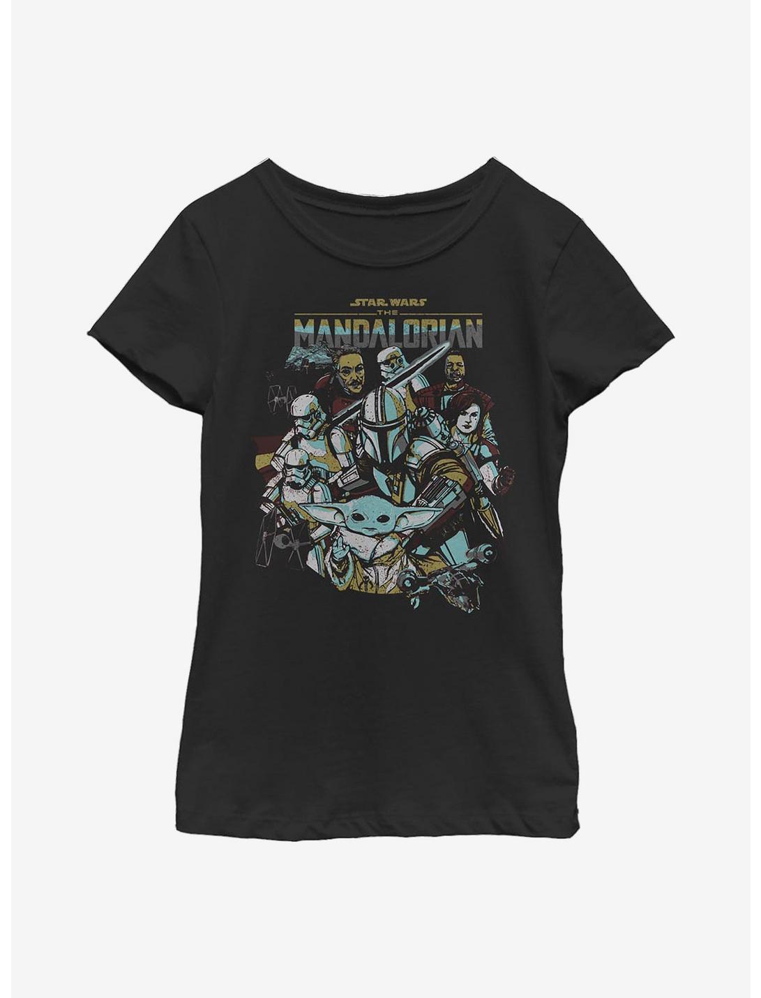 Star Wars The Mandalorian In Works Youth Girls T-Shirt, BLACK, hi-res