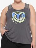 The Nightmare Before Christmas Lace Back Girls Tank Top Plus Size, MULTI, hi-res