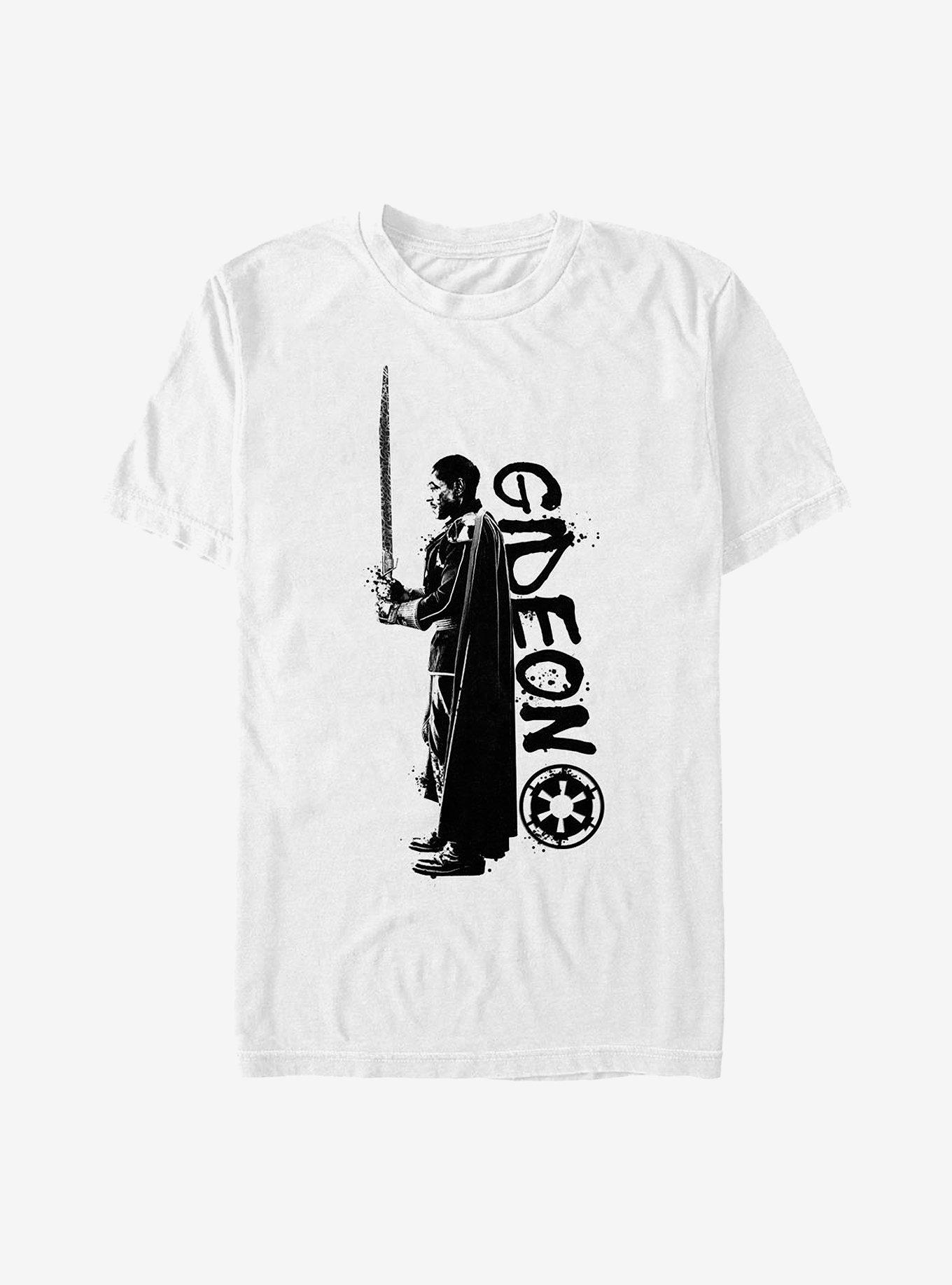 Star Wars The Mandalorian Gideon Splatter T-Shirt, WHITE, hi-res