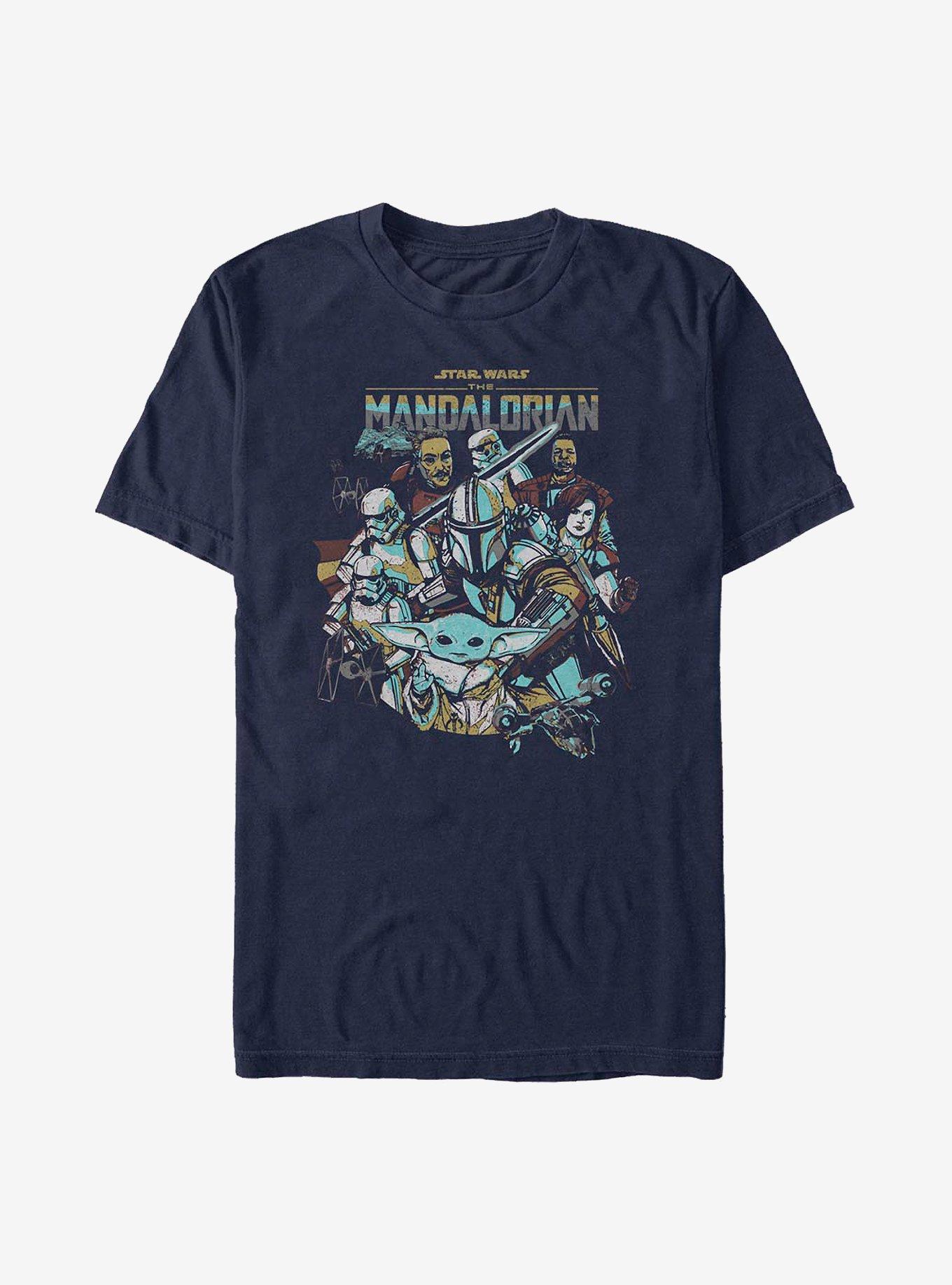 Star Wars The Mandalorian In Works T-Shirt, NAVY, hi-res