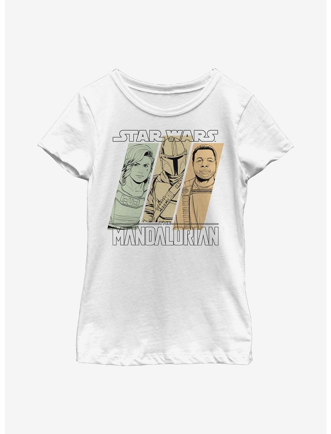 Star Wars The Mandalorian Mando Team Youth Girls T-Shirt, WHITE, hi-res