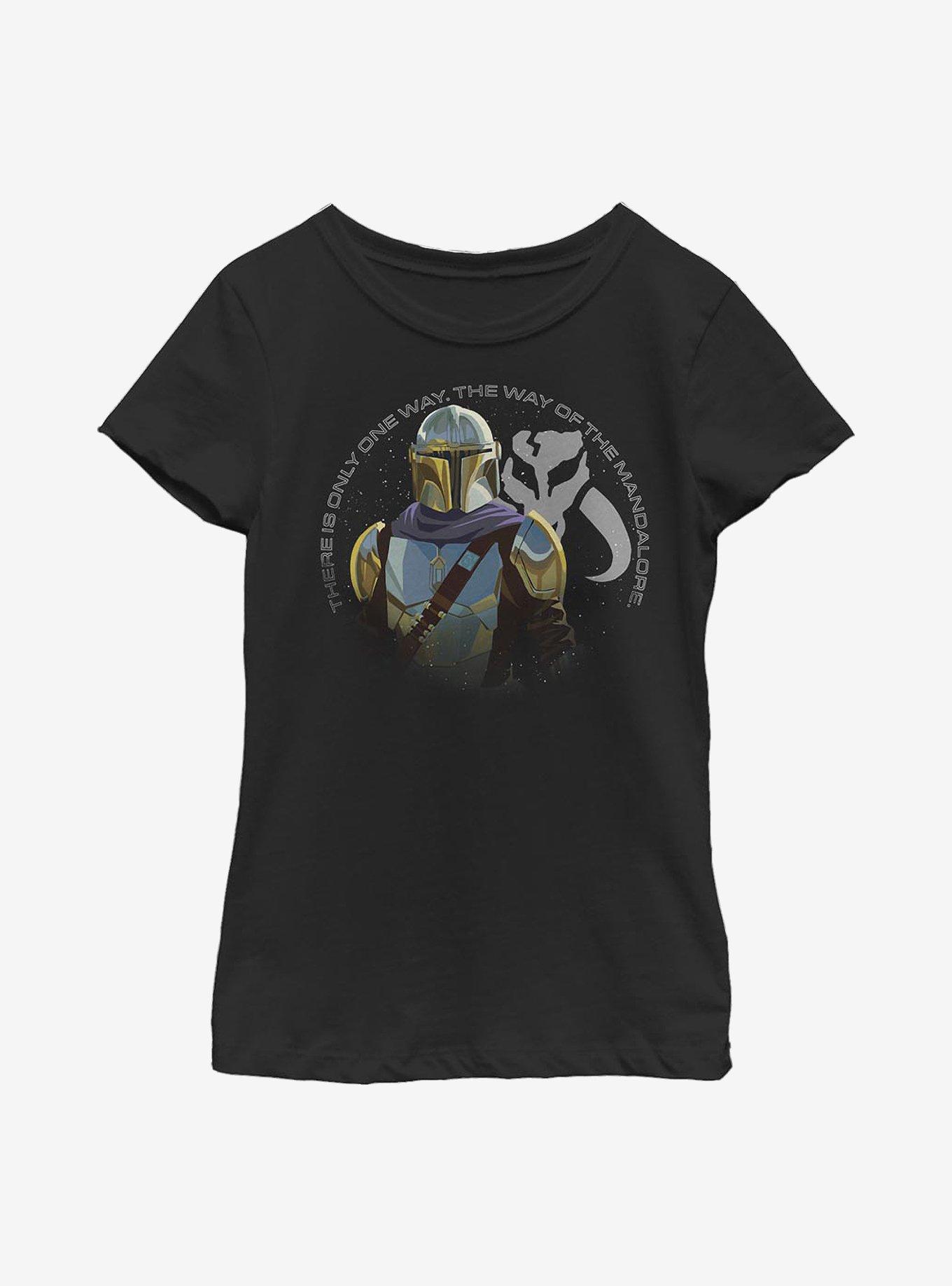 Star Wars The Mandalorian The Mandalore Way Youth Girls T-Shirt, BLACK, hi-res
