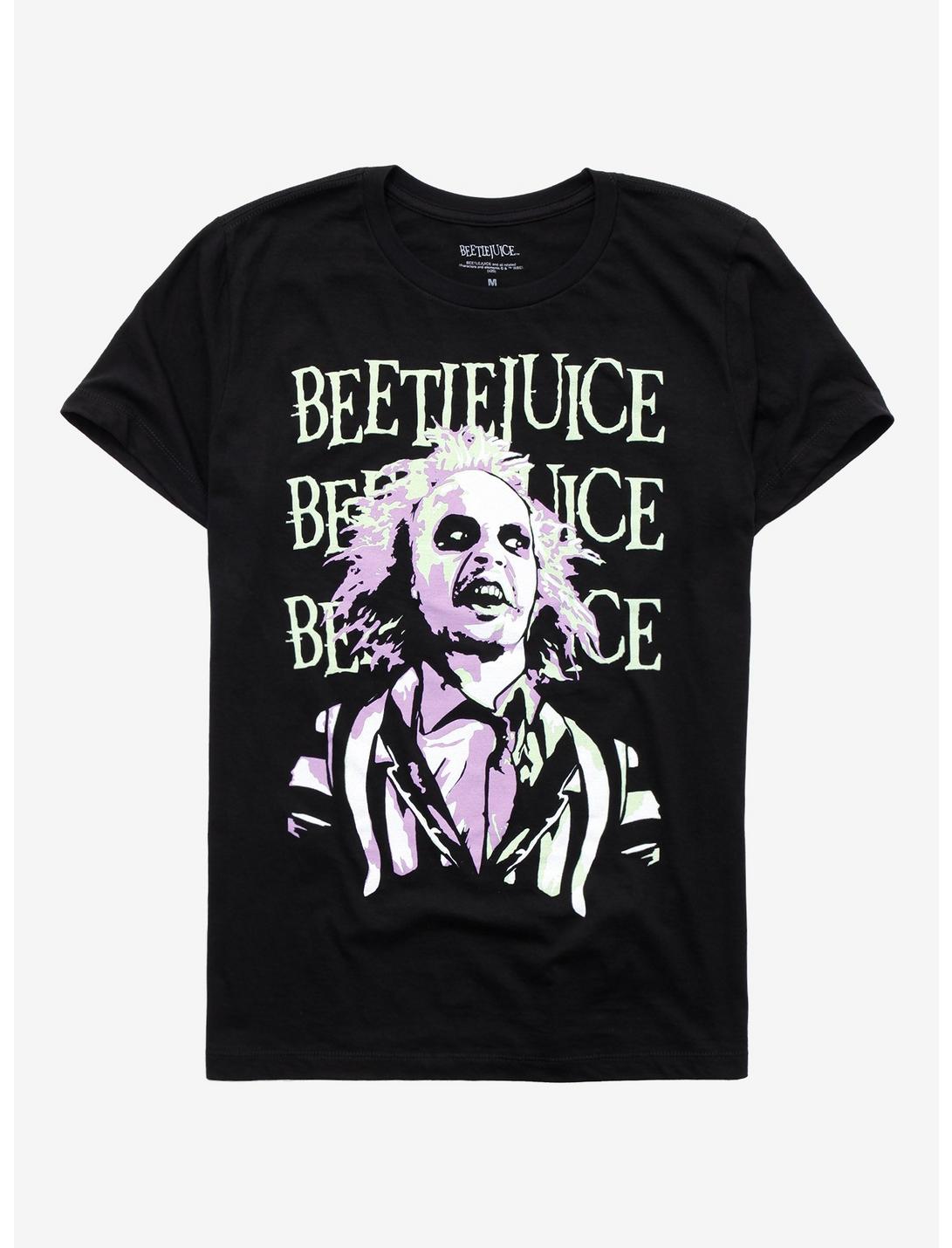 Beetlejuice Triple Name T-shirt, BLACK, hi-res