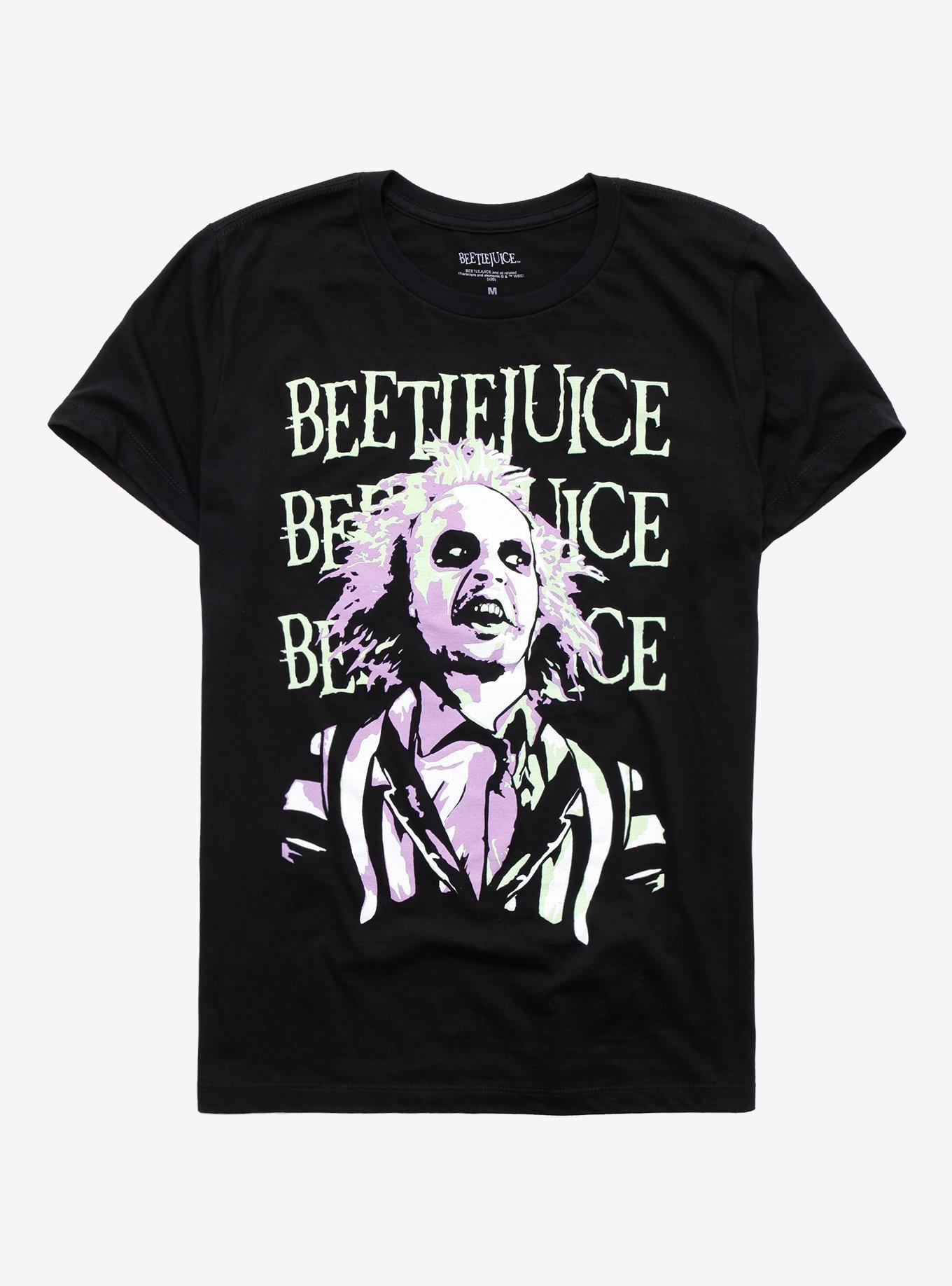 Beetlejuice Triple Name T-shirt, BLACK, hi-res