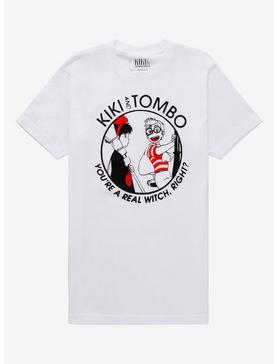 Studio Ghibli Kiki's Delivery Service Kiki & Tombo T-Shirt, WHITE, hi-res