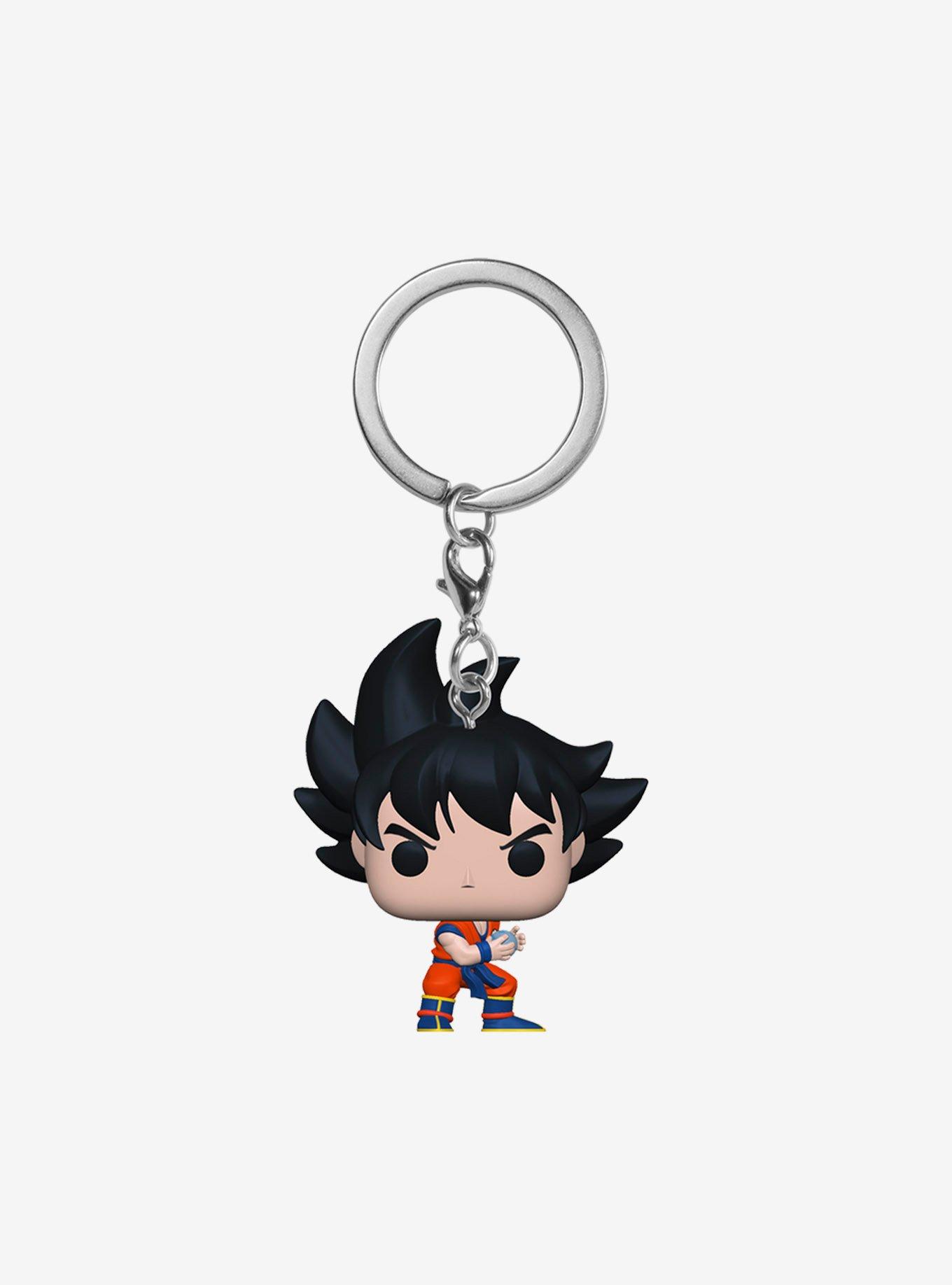 Funko Dragon Ball Z Pocket Pop! Goku Kamehameha (Metallic) Key Chain Hot Topic Exclusive, , hi-res