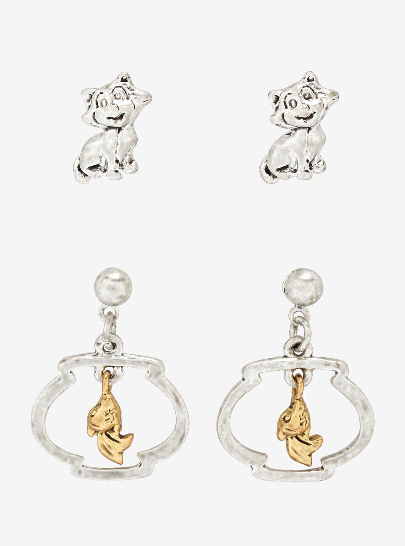 Disney Pinocchio Figaro & Cleo Earring Set - BoxLunch Exclusive, , hi-res