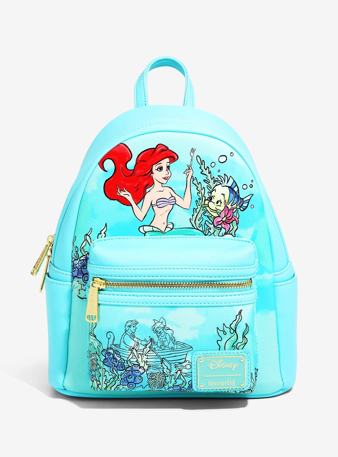 Loungefly Disney Exclusive Little Mermaid Kiss The Girl Ariel Mini Backpack  NWT