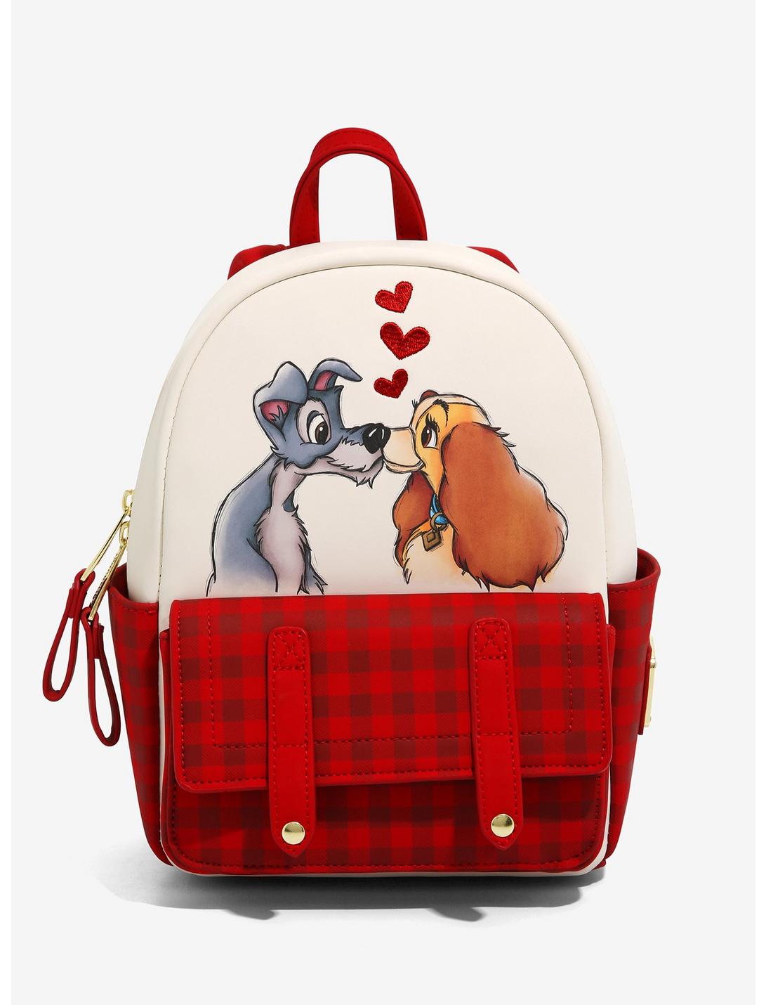 Loungefly Disney Lady and the Tramp Love Plaid Mini Backpack - BoxLunch Exclusive, , hi-res