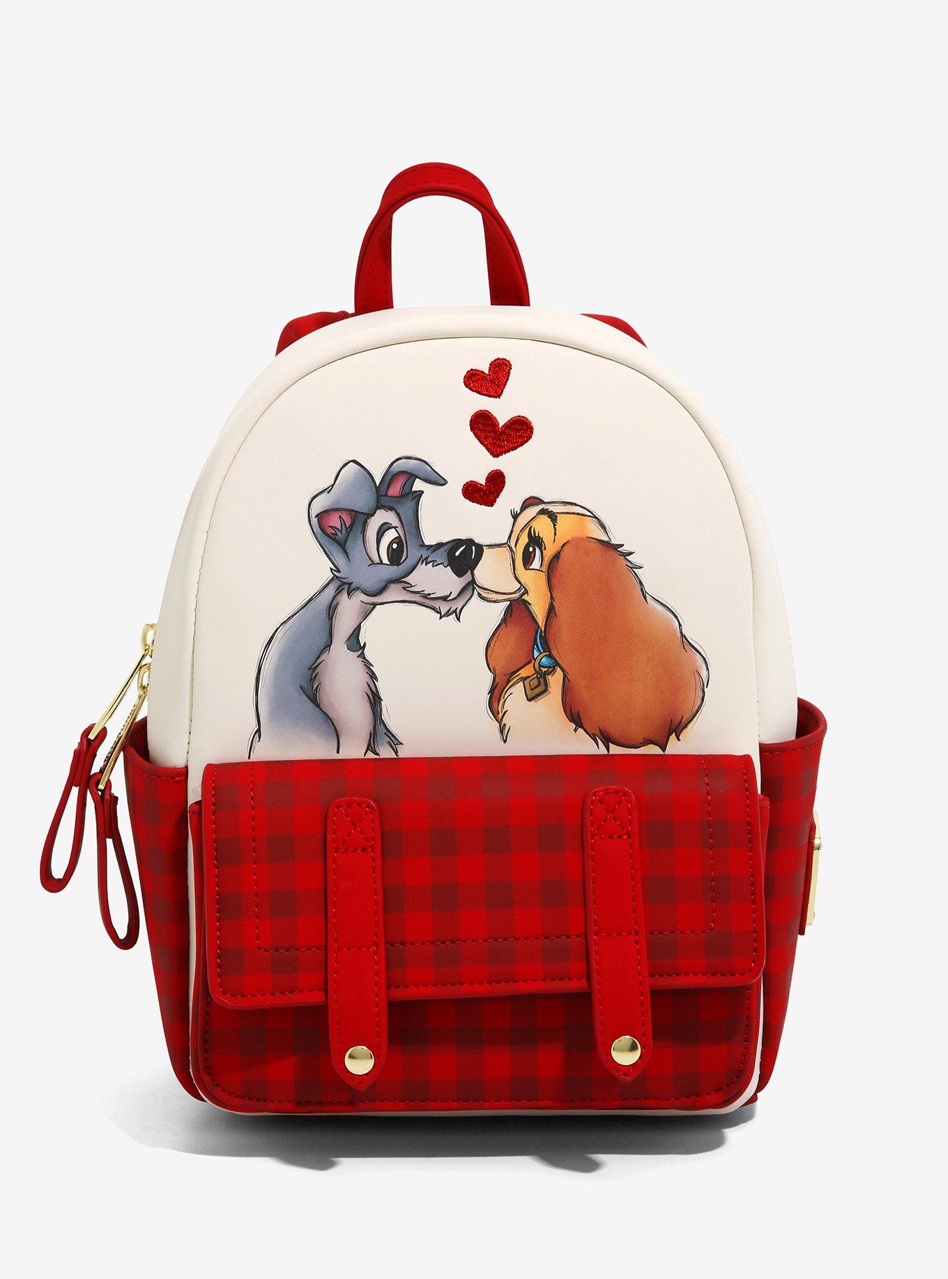 Loungefly Disney Lady and the Tramp Love Plaid Mini Backpack BoxLunch Exclusive BoxLunch