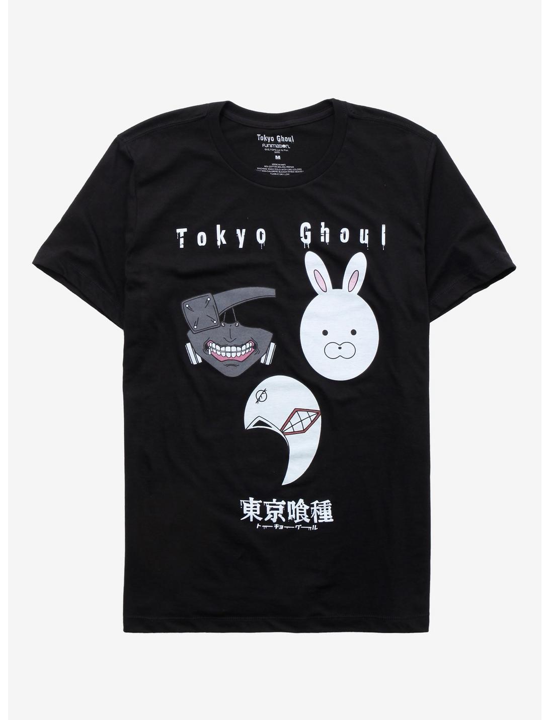 Tokyo Ghoul Masks T-Shirt, BLACK, hi-res