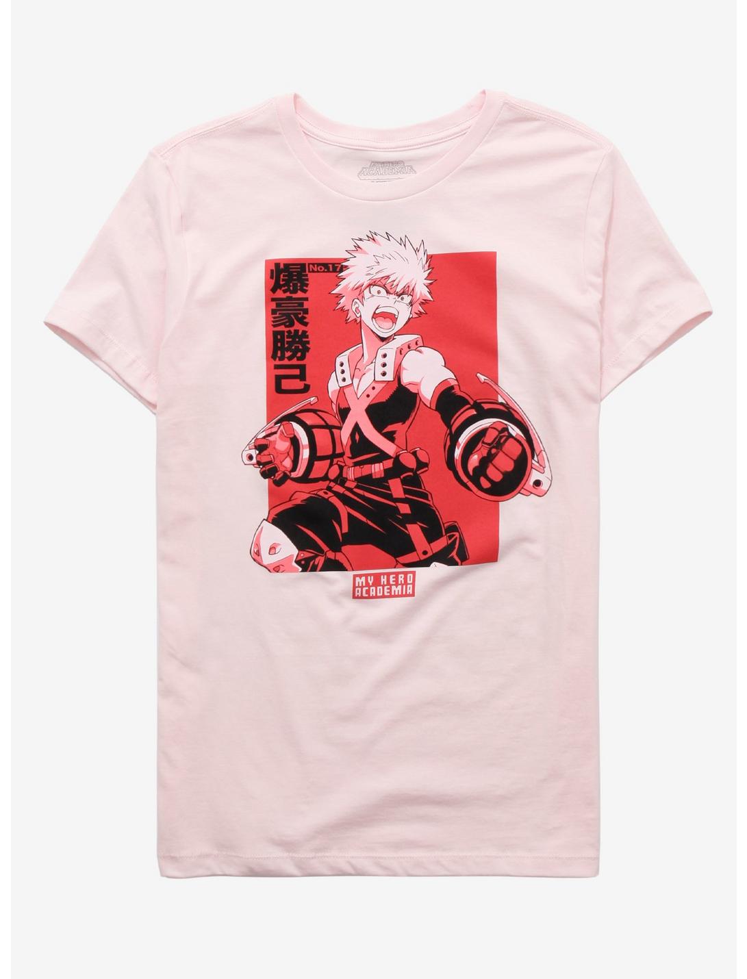My Hero Academia Bakugo Fight Pink T-Shirt, ROSE, hi-res