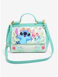 Loungefly Disney Lilo & Stitch Floral Stitch & Scrump Handbag - BoxLunch Exclusive, , hi-res