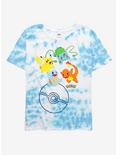 Pokemon Starters Tie-Dye Boyfriend Fit Girls T-Shirt Plus Size, MULTI, hi-res