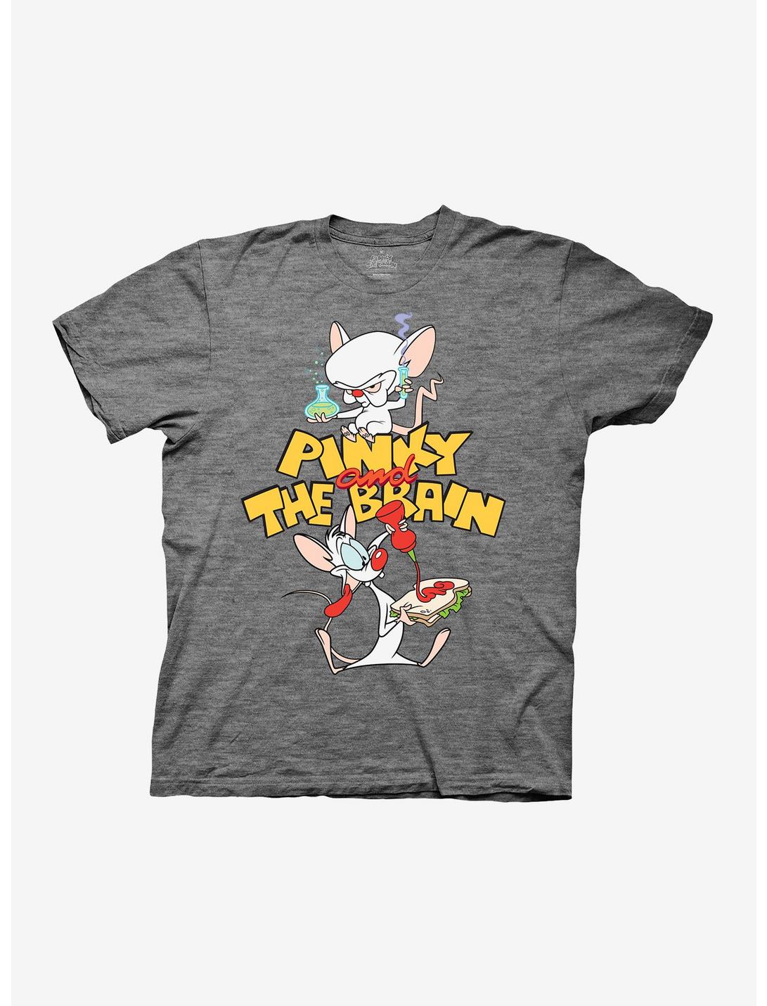 Animaniacs Pinky And The Brain T-Shirt Hot Topic Exclusive, BLACK, hi-res
