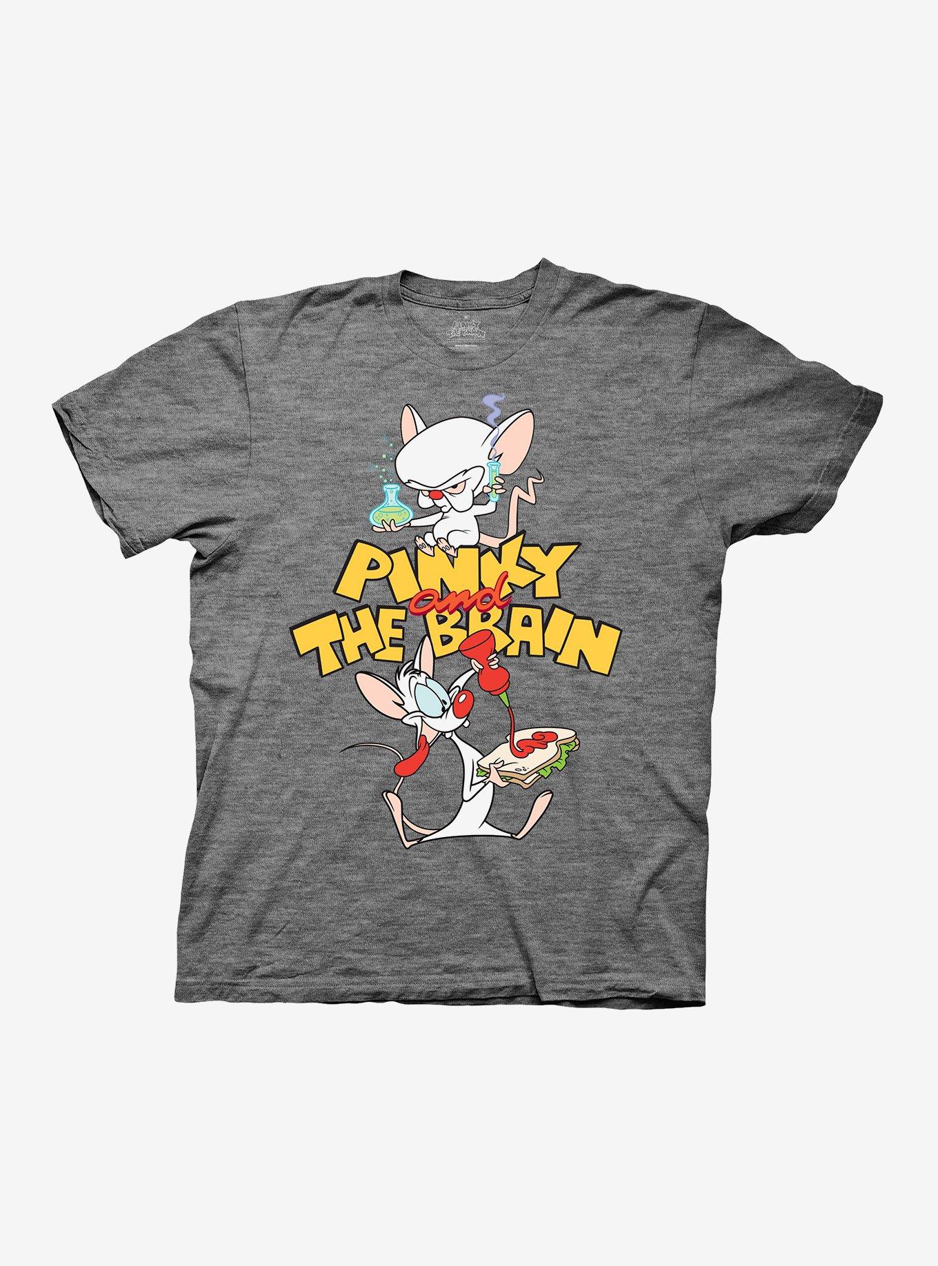 Animaniacs Pinky And The Brain T-Shirt Hot Topic Exclusive, BLACK, hi-res