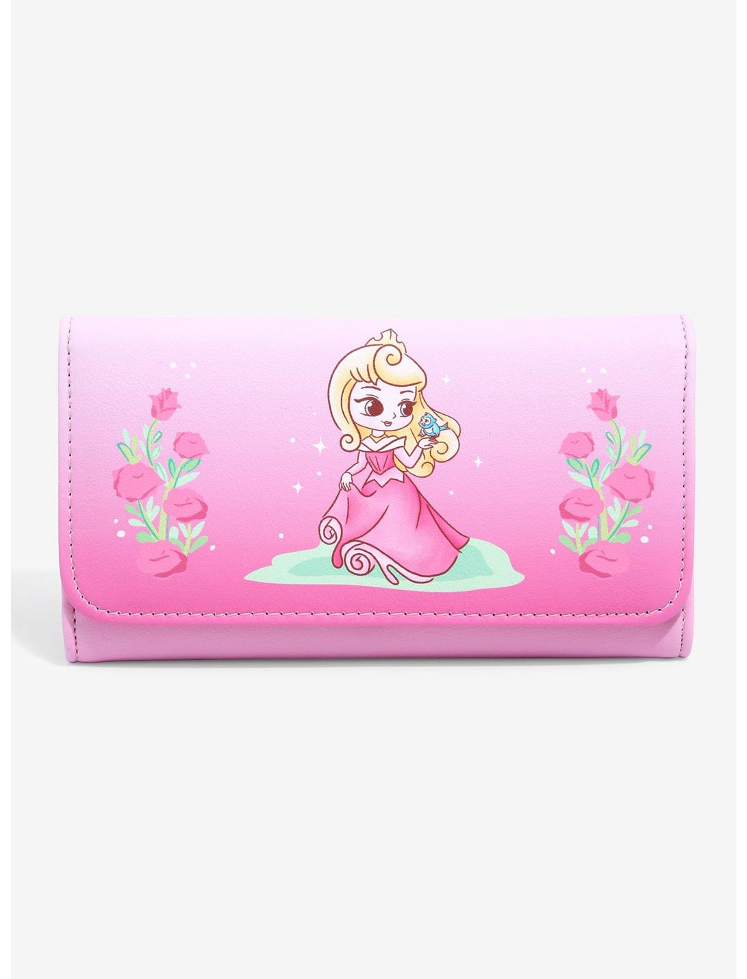 Loungefly Disney Sleeping Beauty Chibi Aurora Flap Wallet, , hi-res