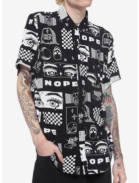 Nope Woven Button-Up, , hi-res