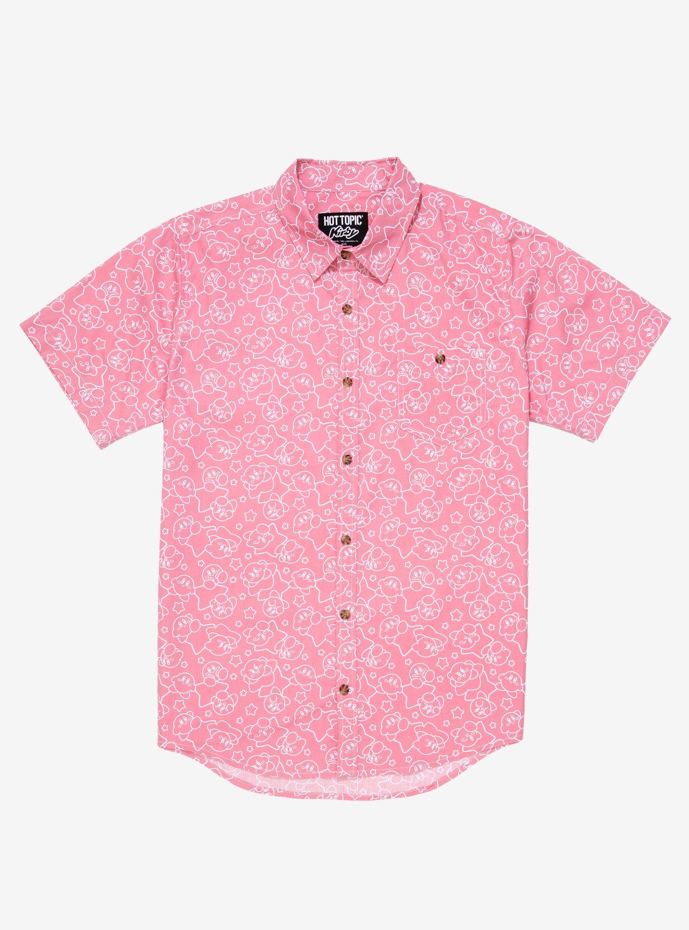 Kirby Outline Woven Button-Up, MULTI, hi-res