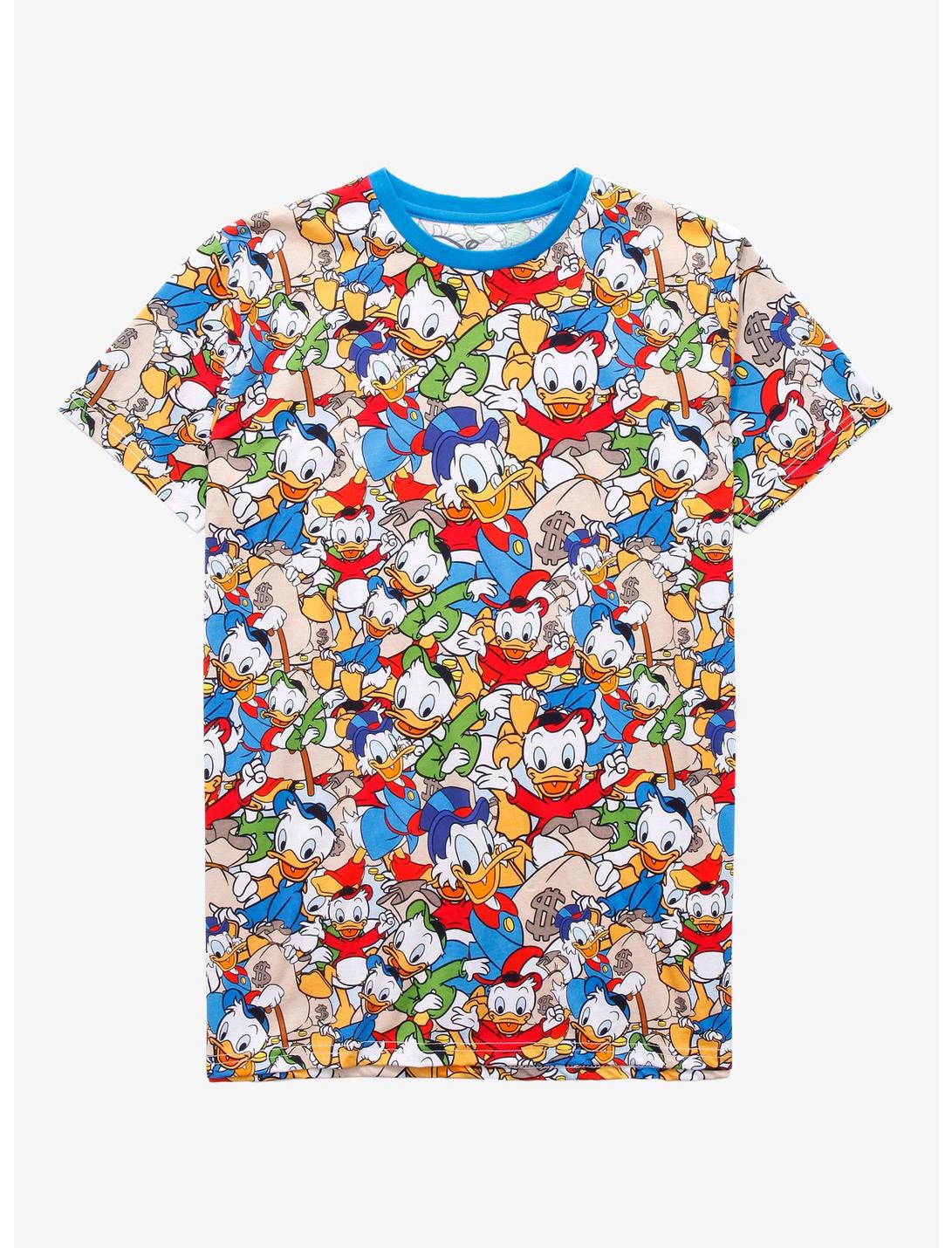 Cakeworthy Disney DuckTales Allover Print Women's T-Shirt - BoxLunch Exclusive, MULTI, hi-res