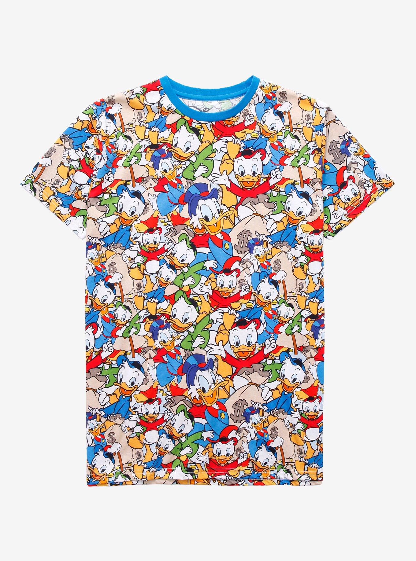 Cakeworthy Disney DuckTales Allover Print Women's T-Shirt - BoxLunch Exclusive, MULTI, hi-res