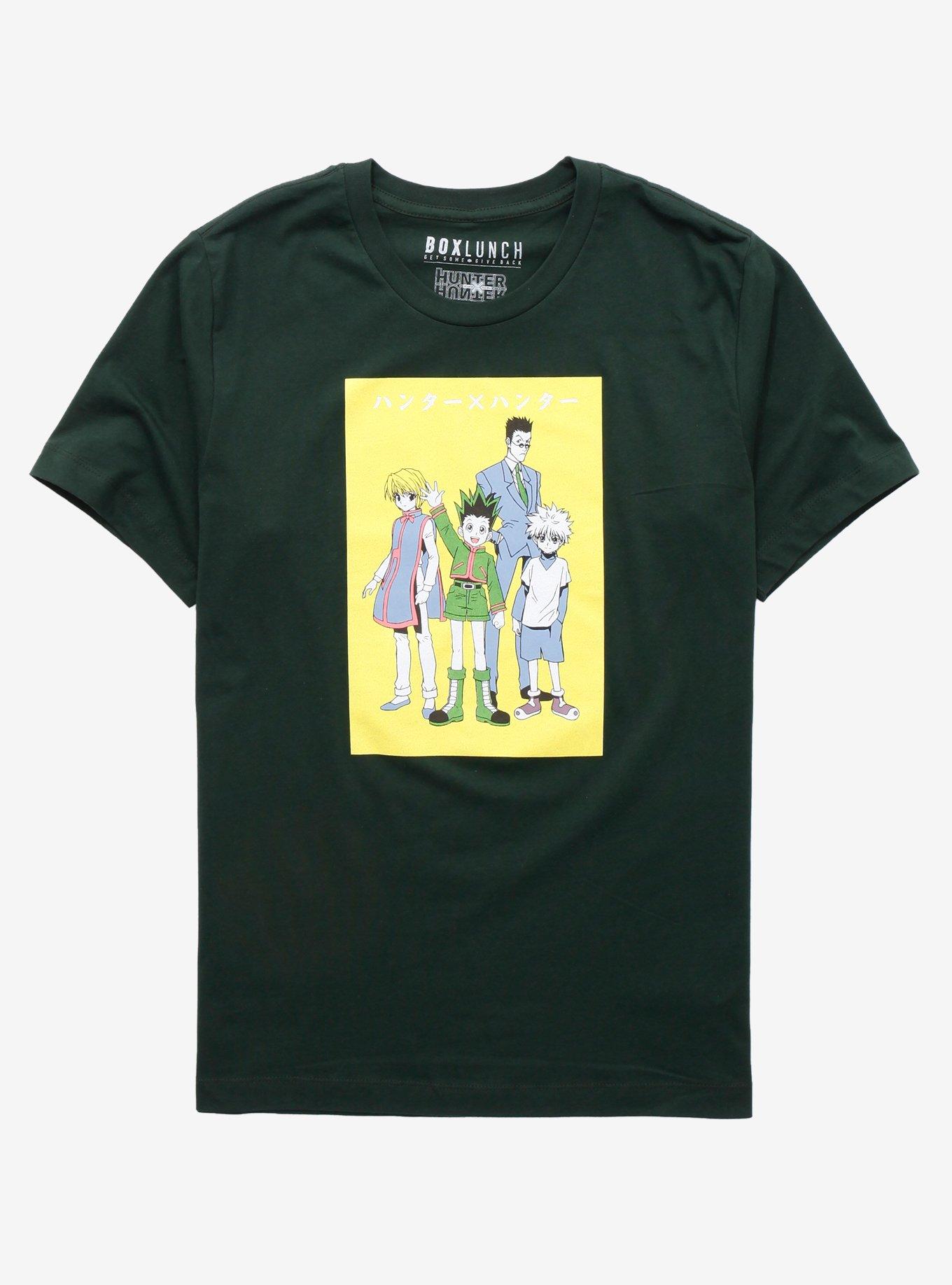 Hunter x Hunter Group Katakana T-Shirt - BoxLunch Exclusive, DARK GREEN, hi-res